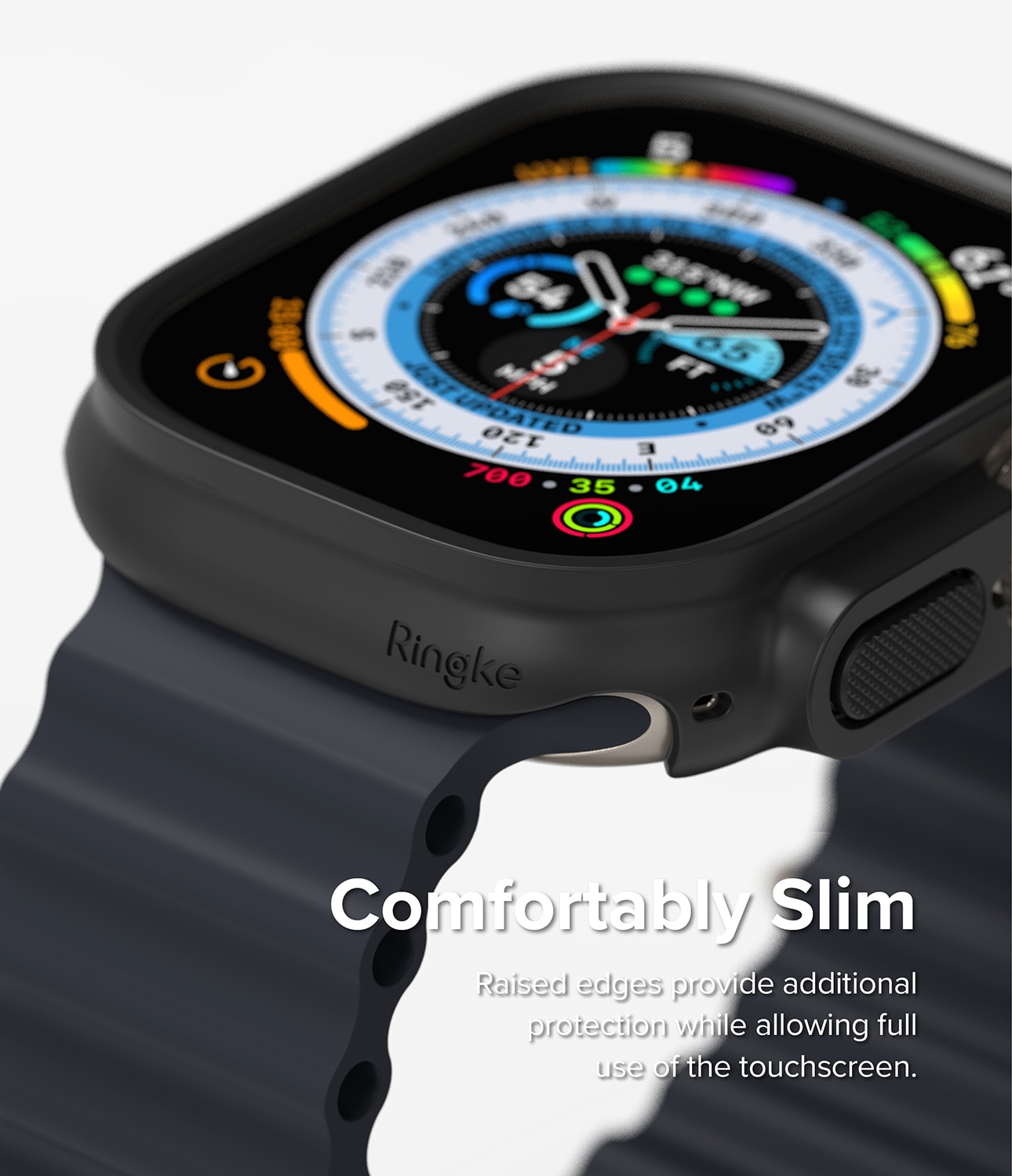 Apple Watch Ultra 49mm Slim Case (2-pack) Matte Black & Clear