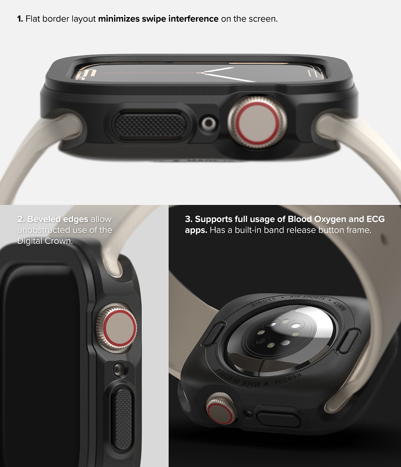 Apple Watch 41mm Series 8 Air Sports Case Black
