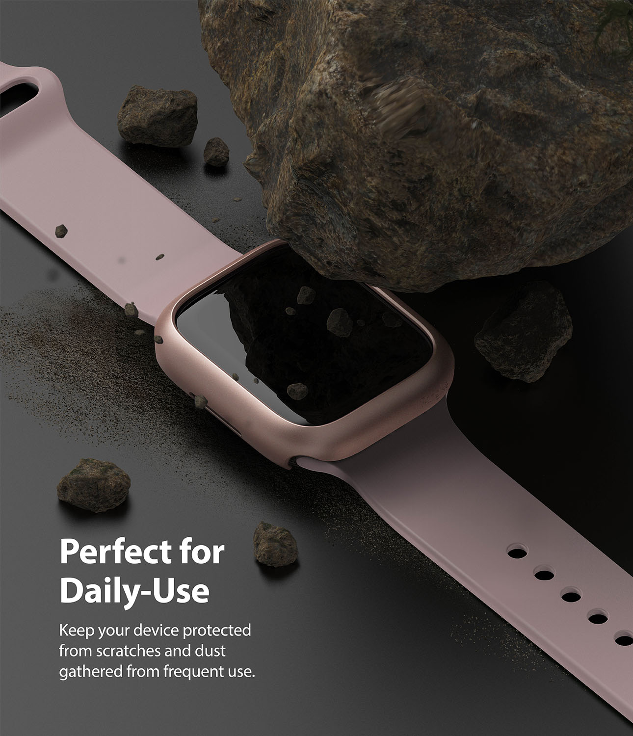 Apple Watch 41mm Series 8 Slim Case (2-pack) Pink & Clear