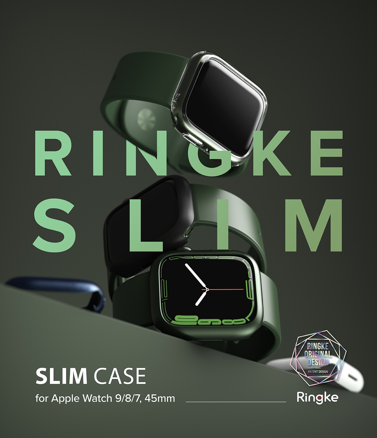 Apple Watch Series 9 45mm Slim Case (2-pack) Multi/Pattern