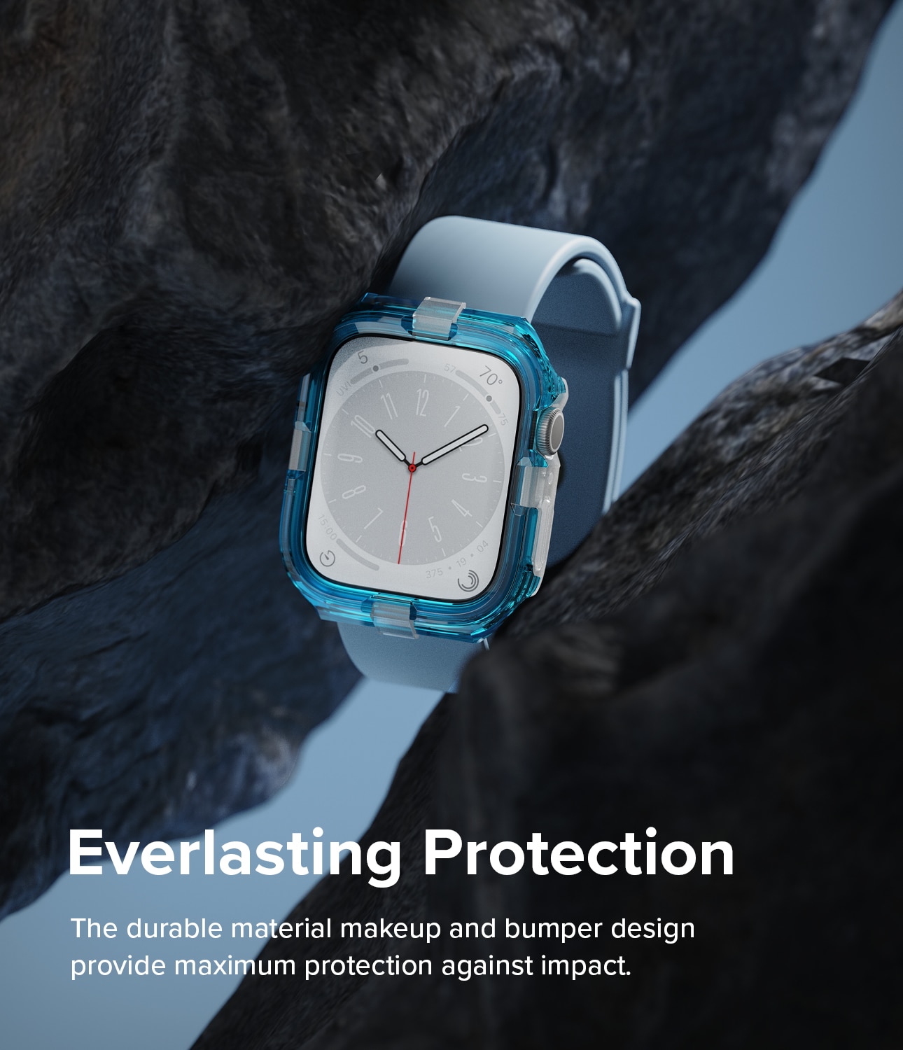Apple Watch SE 44mm Fusion Bumper Neon Blue