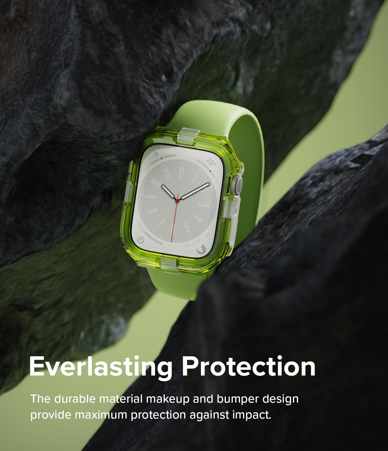 Apple Watch SE 44mm Fusion Bumper Neon Green