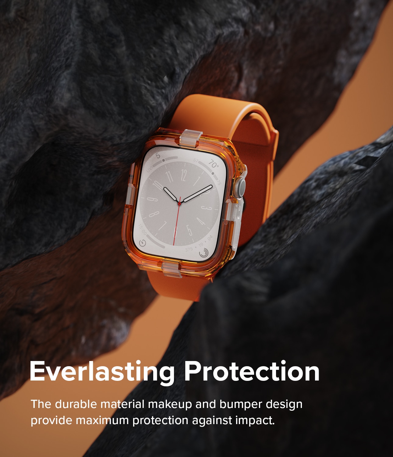 Apple Watch 45mm Series 7 Fusion Bumper Neon Orange