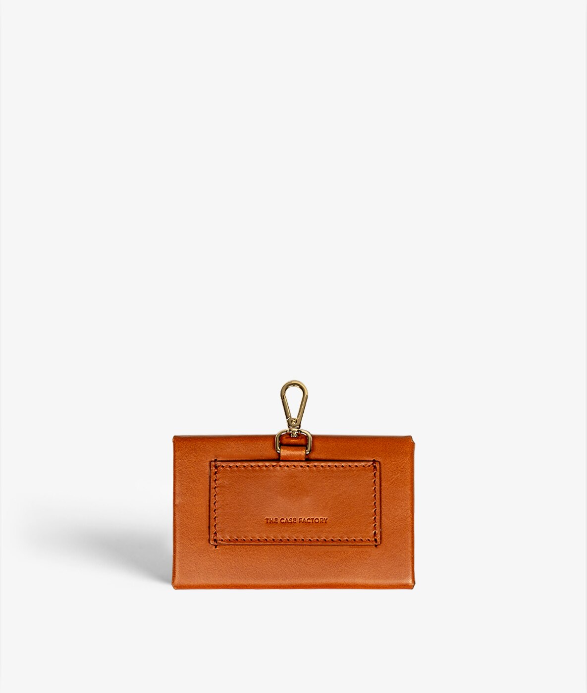 Mini Wallet Pouch Leather Vegetable Brown