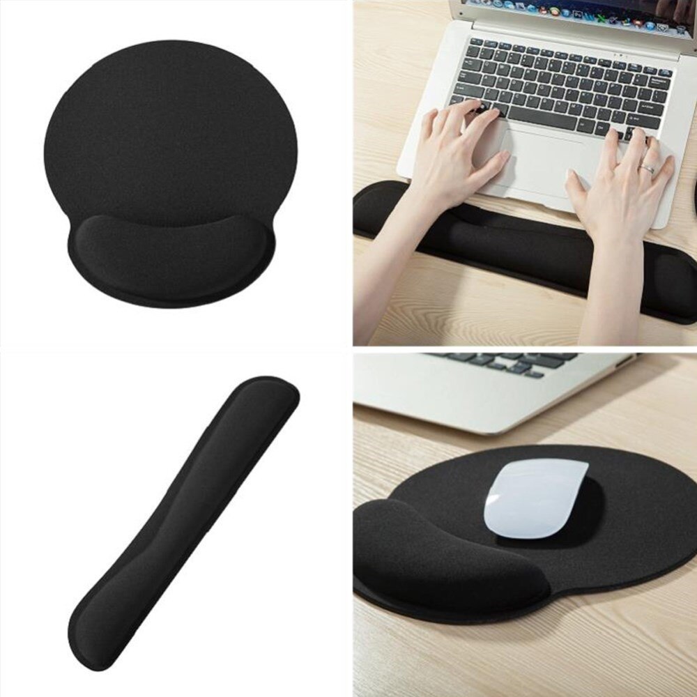 Wrist support for Keyboard and Mousepad Black