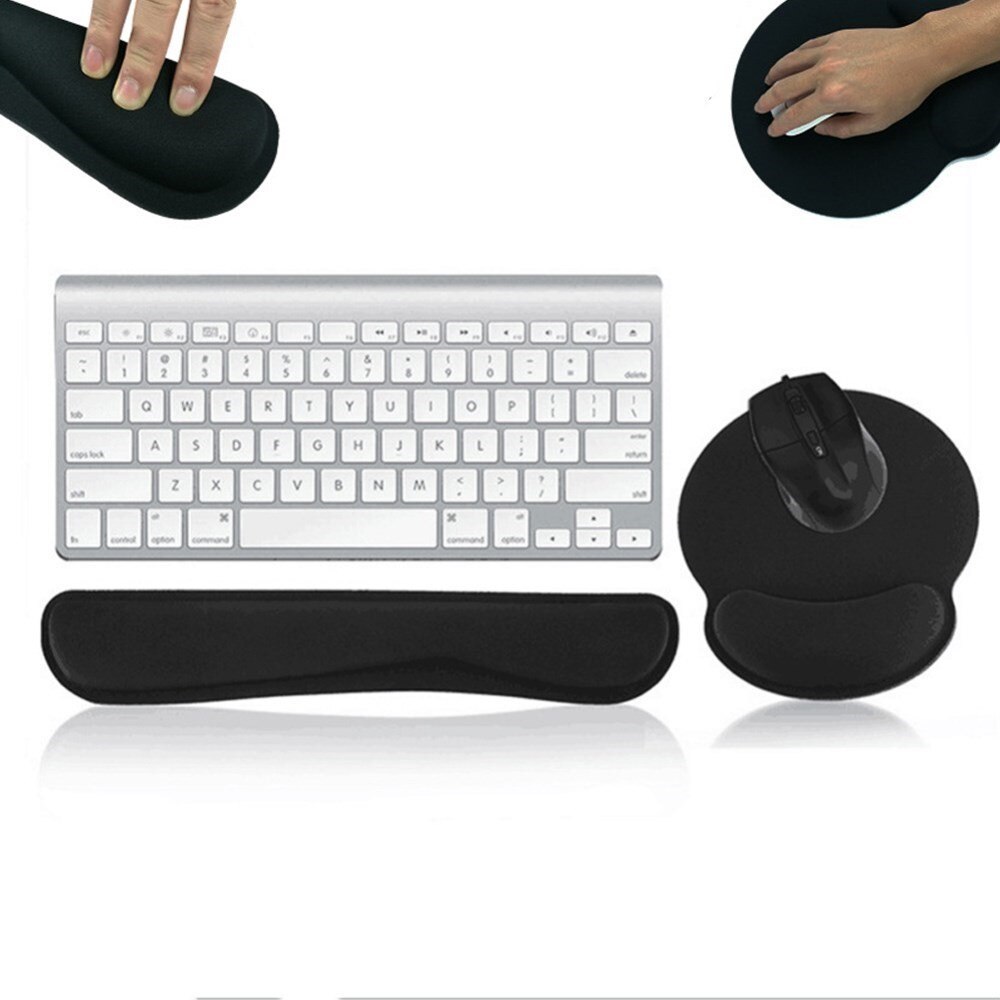 Wrist support for Keyboard and Mousepad Black