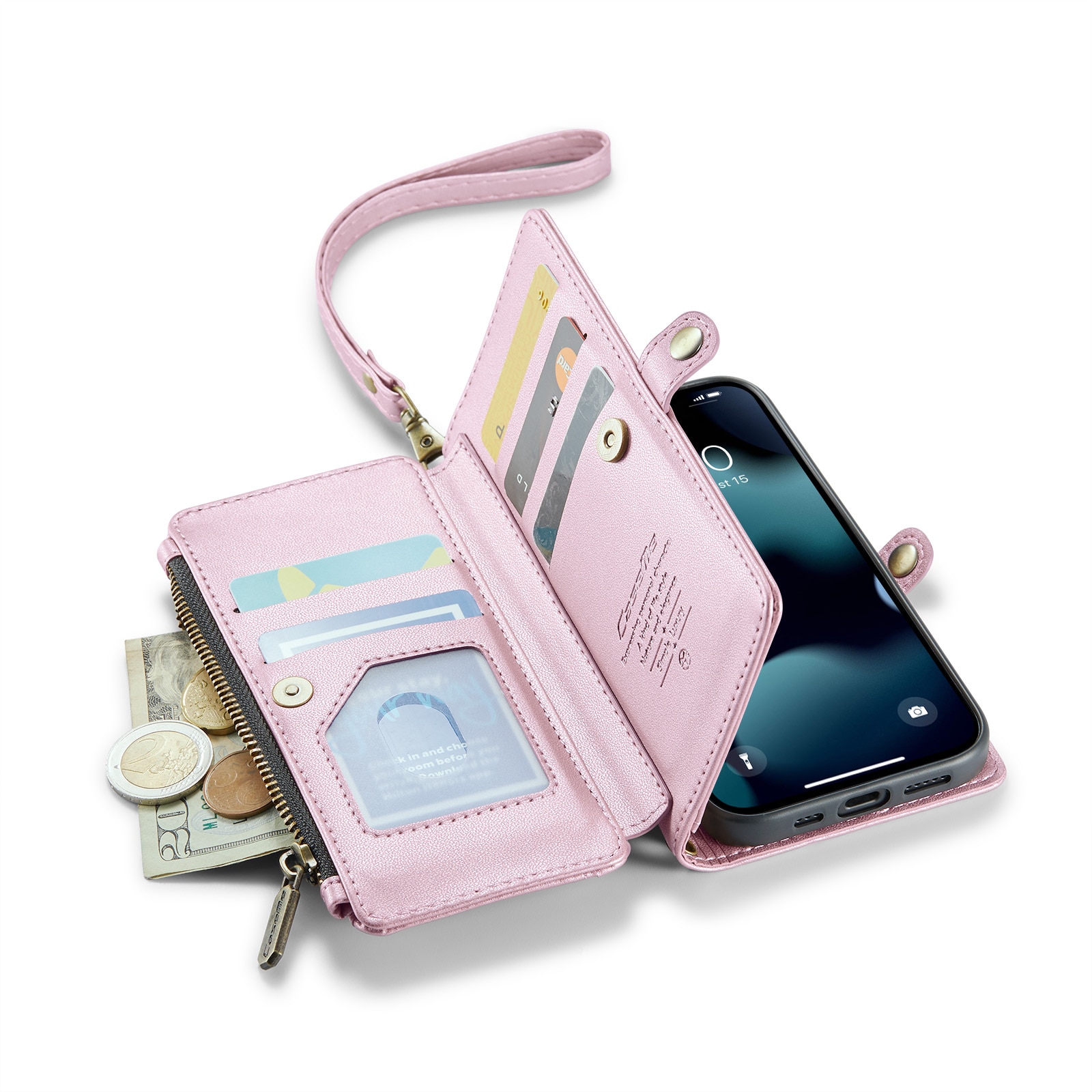 iPhone 13 Pro Wallet Case Pink