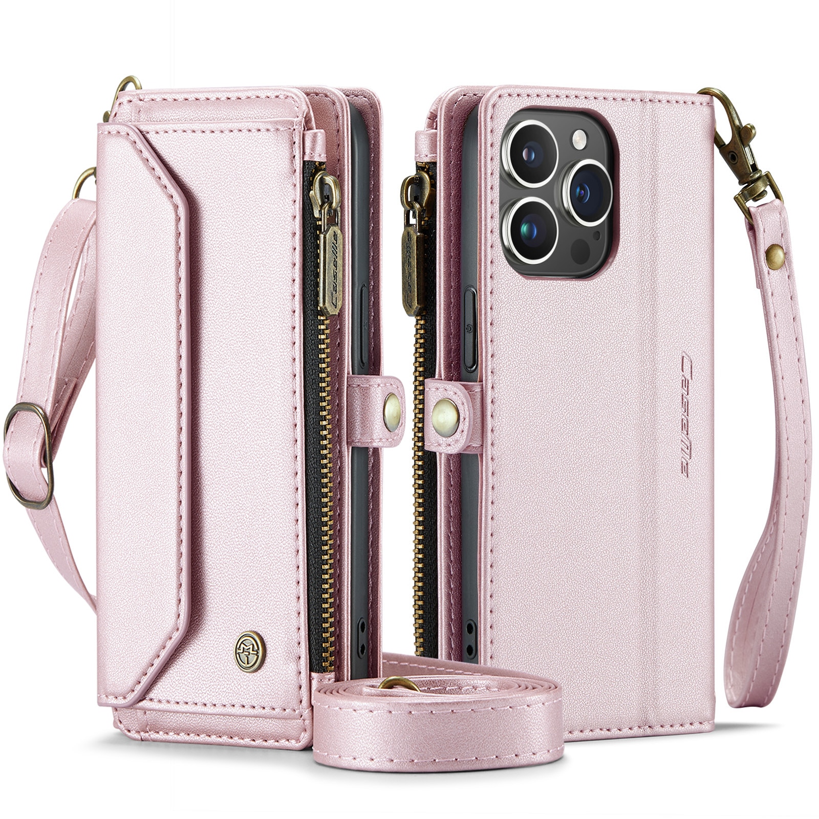 iPhone 14 Pro Wallet Case Pink