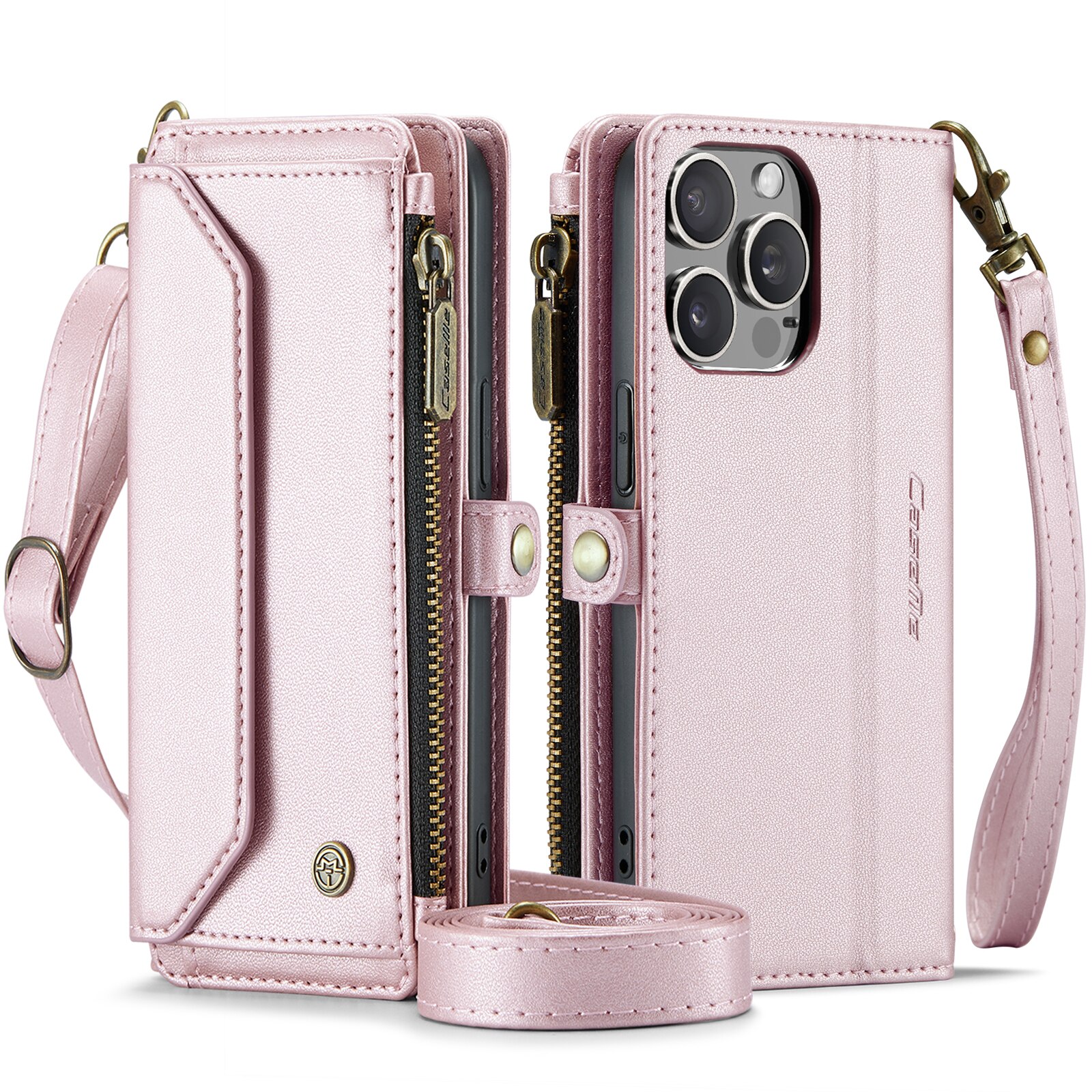 iPhone 15 Pro Wallet Case Pink