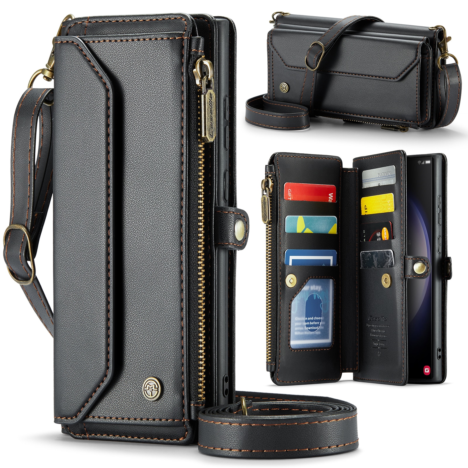 Samsung Galaxy S23 Ultra Wallet Case Black