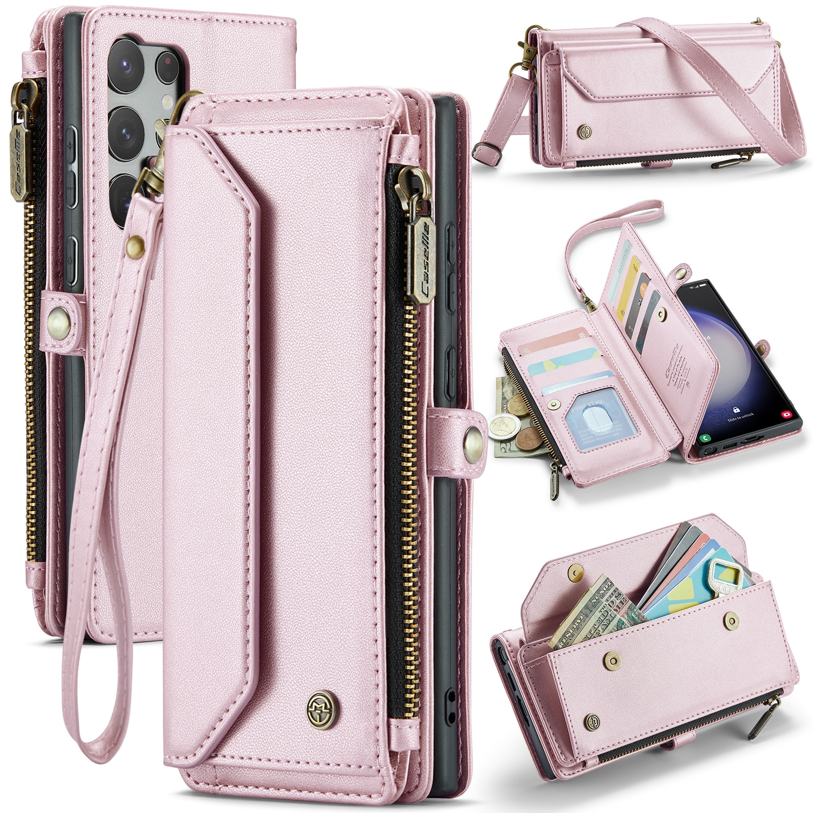 Samsung Galaxy S23 Ultra Wallet Case Pink