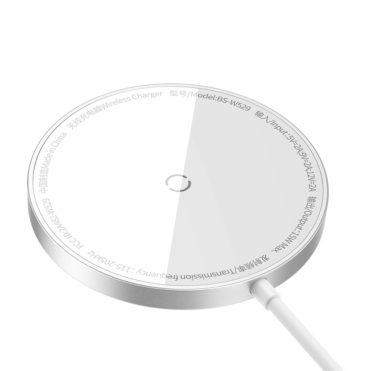 Simple Mini3 Wireless Induction Charger MagSafe 15W Silver