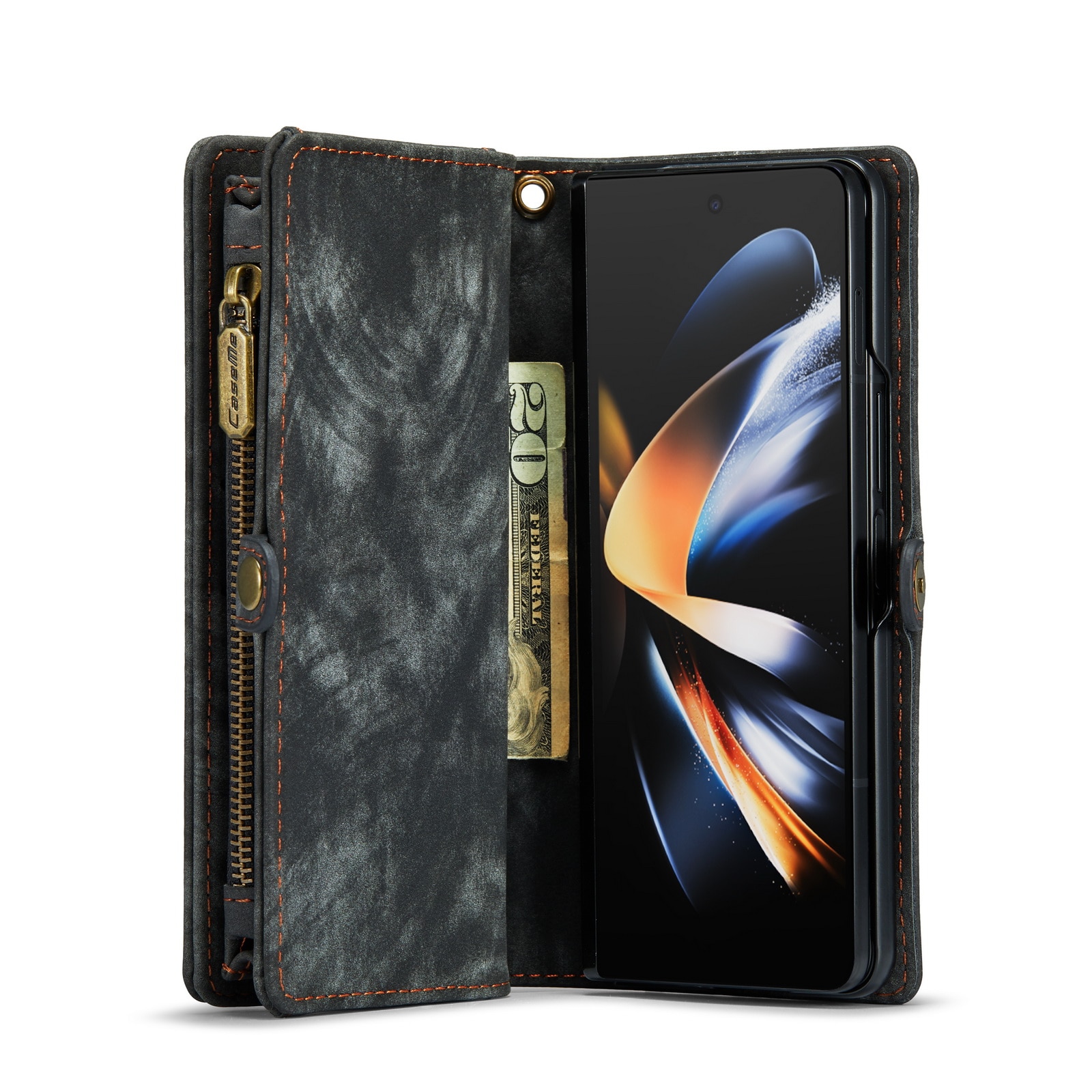 Samsung Galaxy Z Fold 5 Multi-slot Wallet Case Grey
