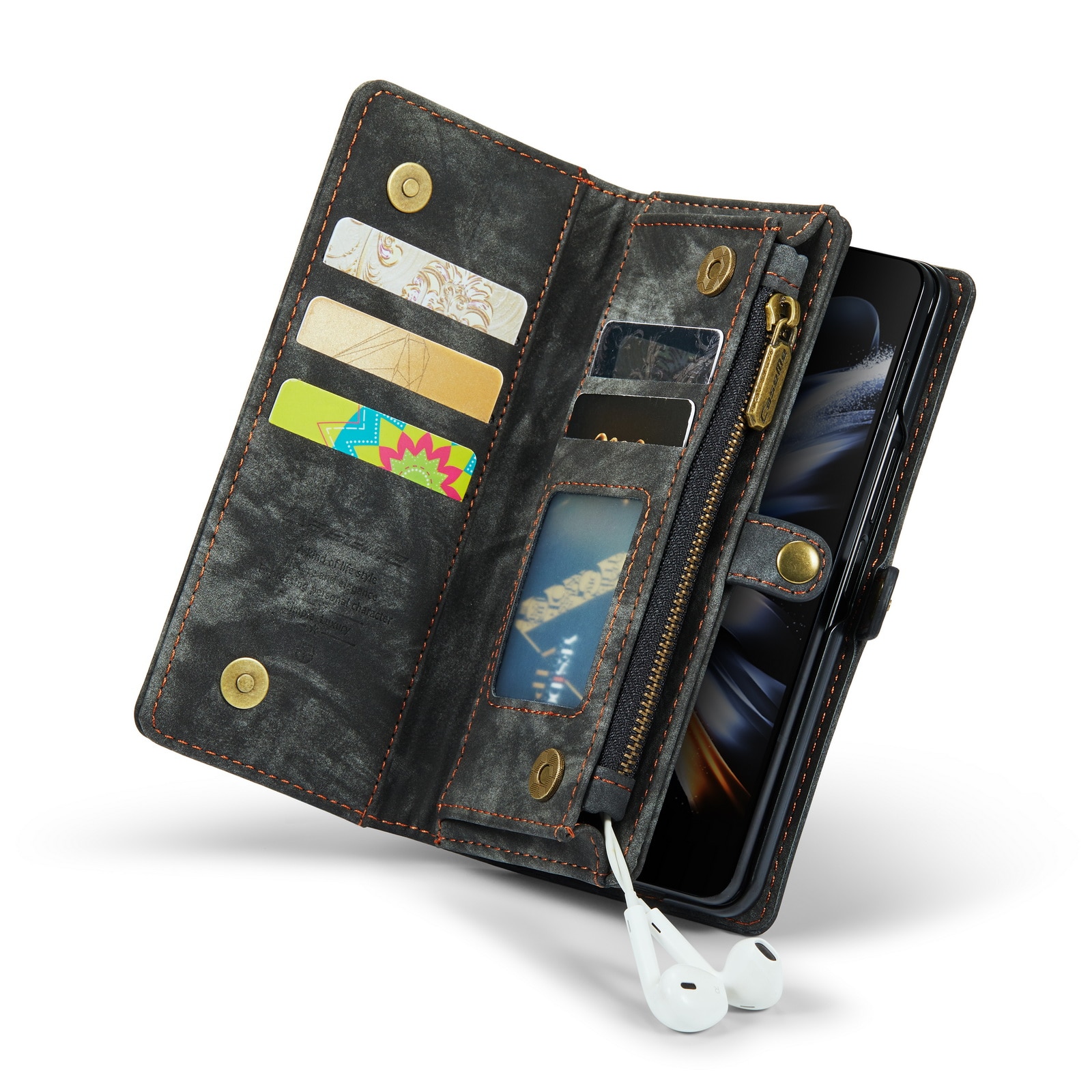 Samsung Galaxy Z Fold 5 Multi-slot Wallet Case Grey