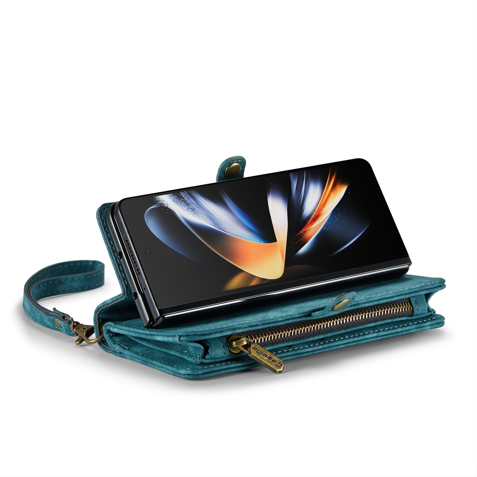 Samsung Galaxy Z Fold 5 Multi-slot Wallet Case Blue