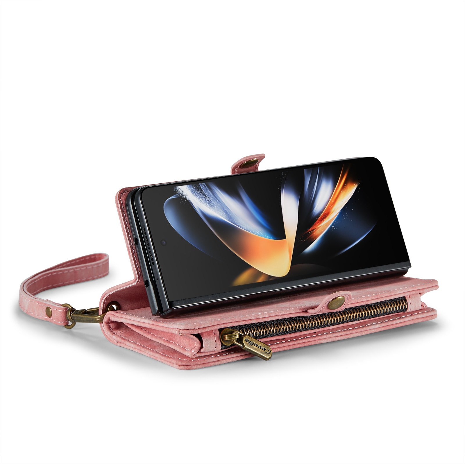 Samsung Galaxy Z Fold 5 Multi-slot Wallet Case Pink
