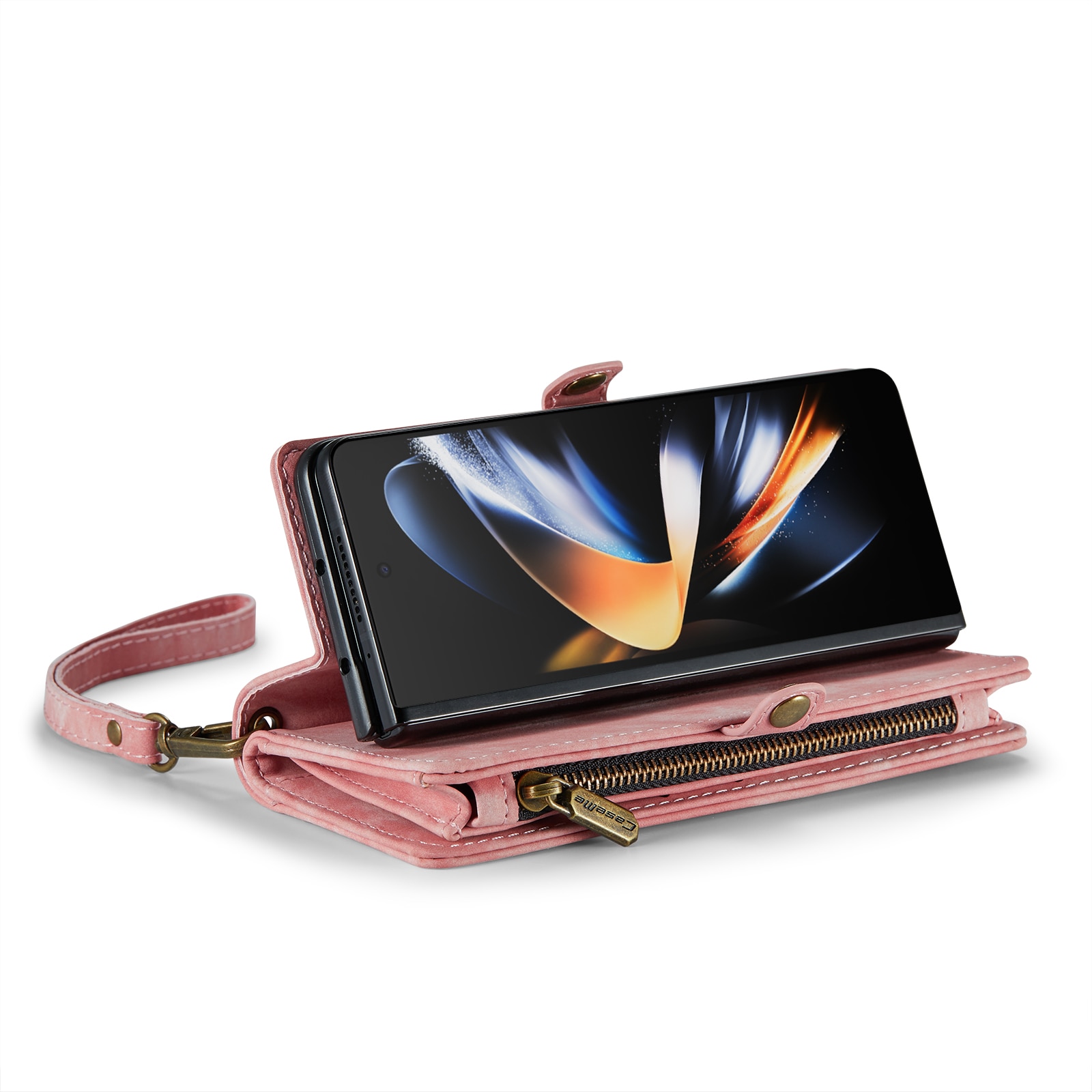 Samsung Galaxy Z Fold 4 Multi-slot Wallet Case Pink