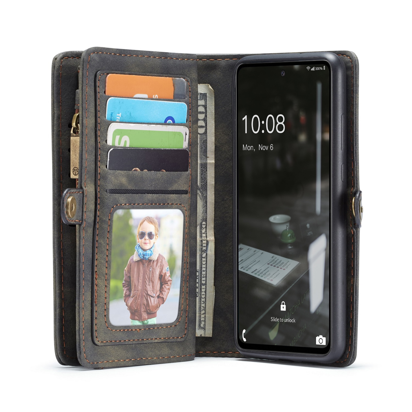 Samsung Galaxy A53 Multi-slot Wallet Case Grey
