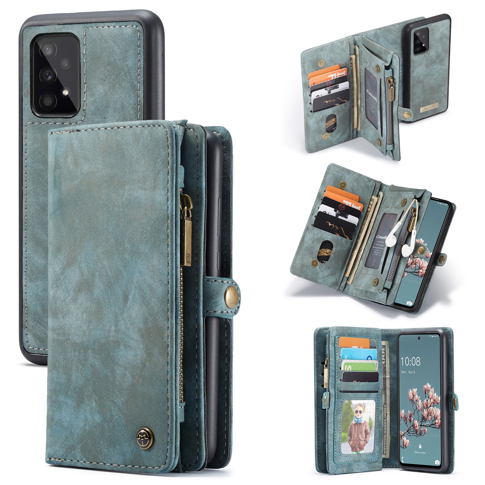 Samsung Galaxy A53 Multi-slot Wallet Case Blue