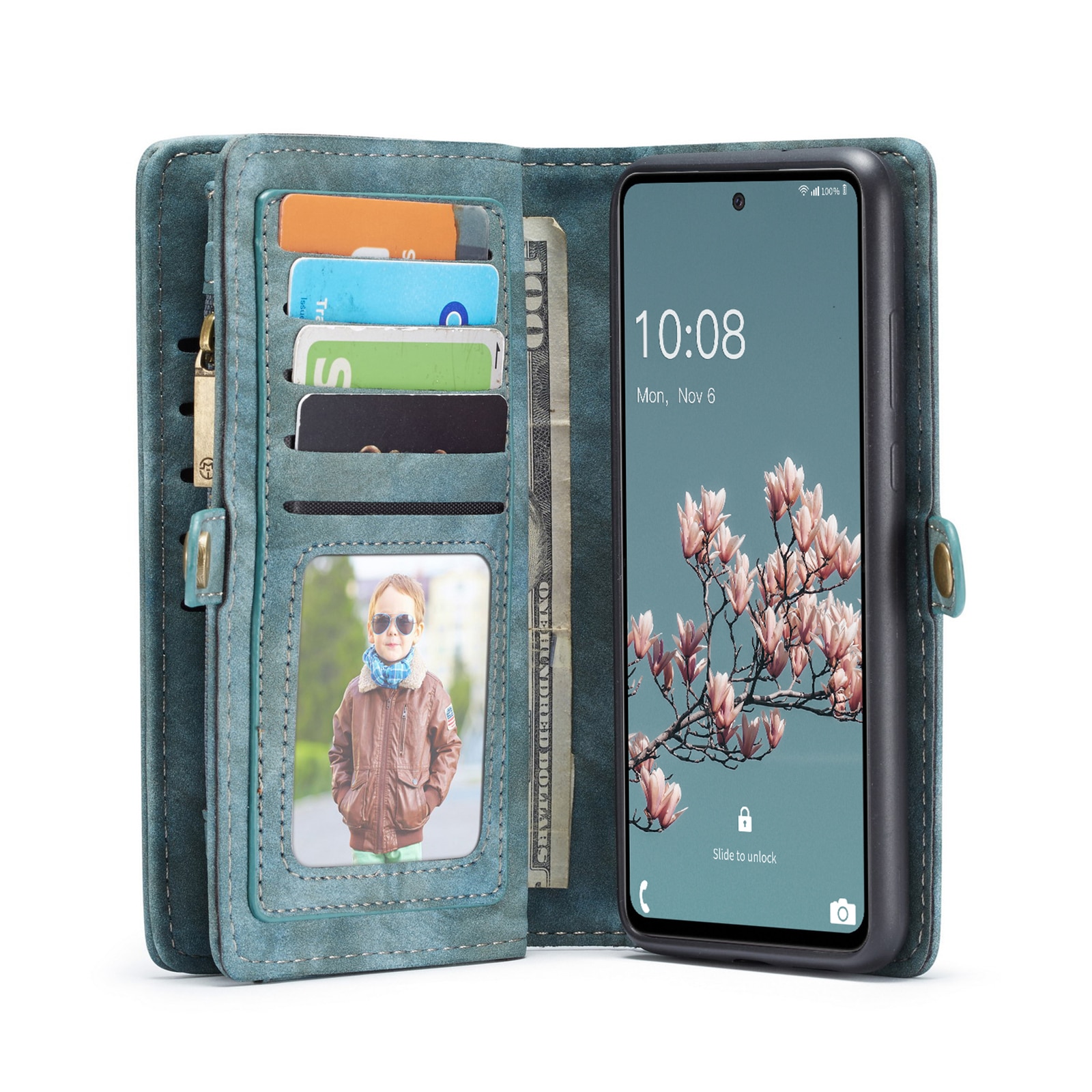 Samsung Galaxy A53 Multi-slot Wallet Case Blue