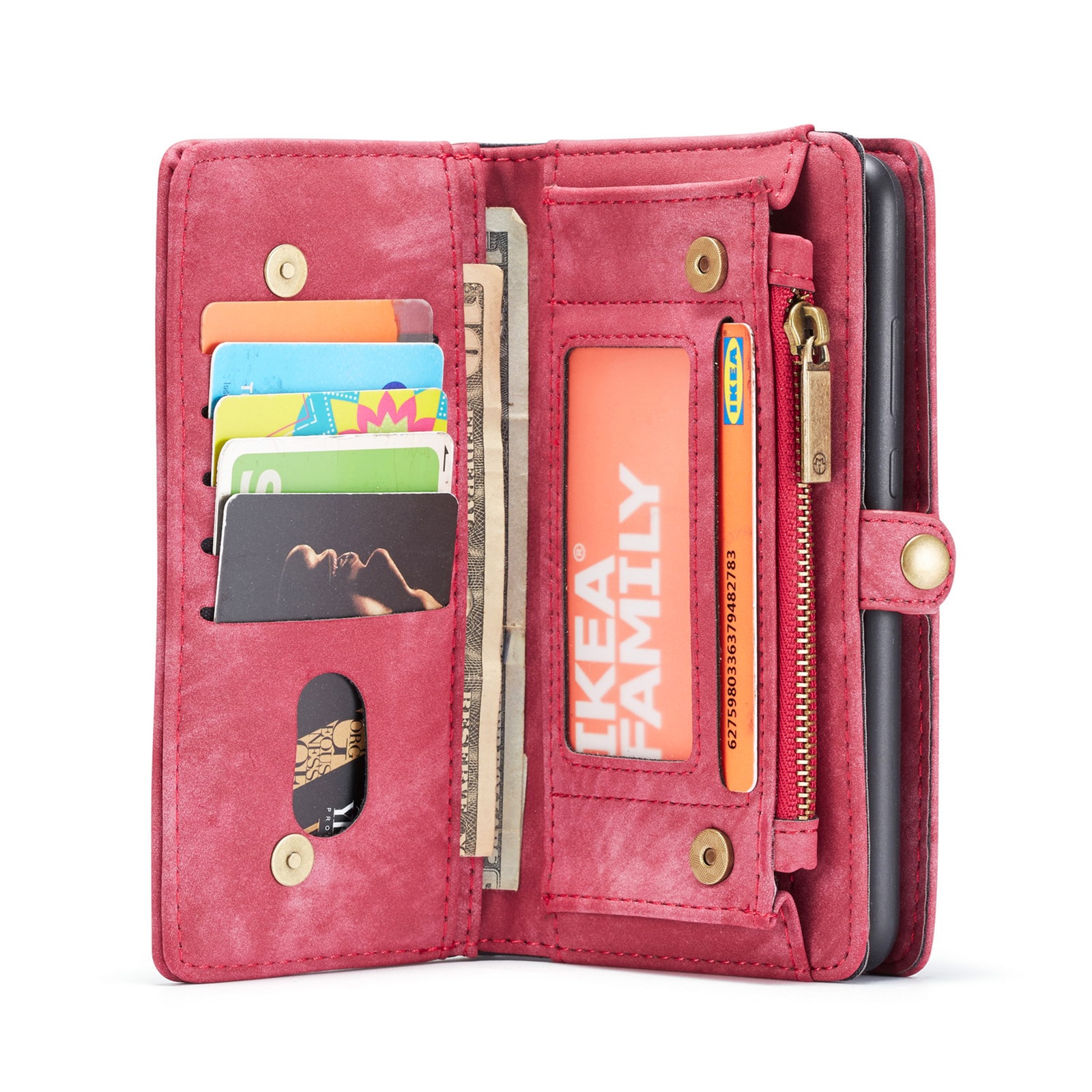 Samsung Galaxy A53 Multi-slot Wallet Case Red