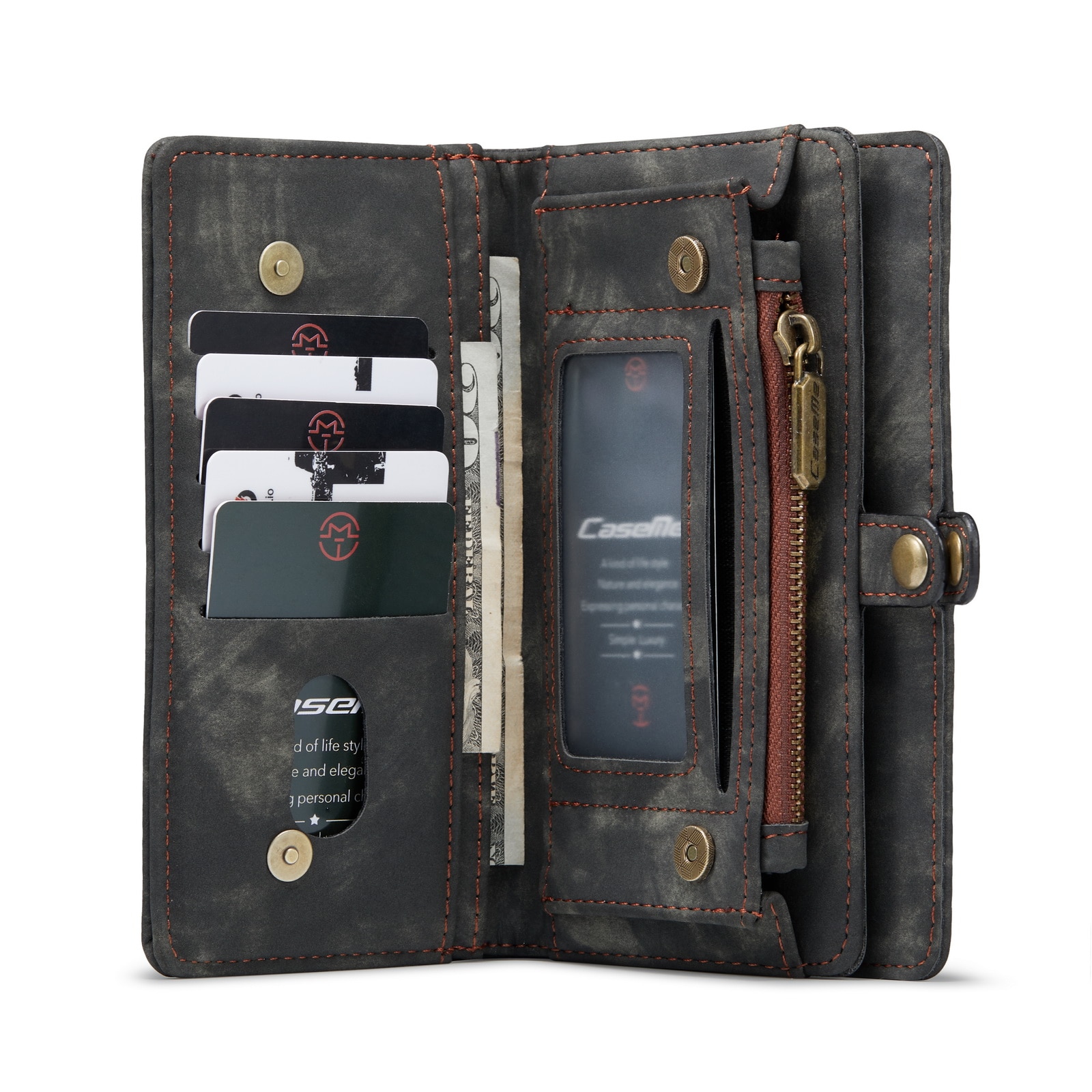 Samsung Galaxy S22 Plus Multi-slot Wallet Case Grey