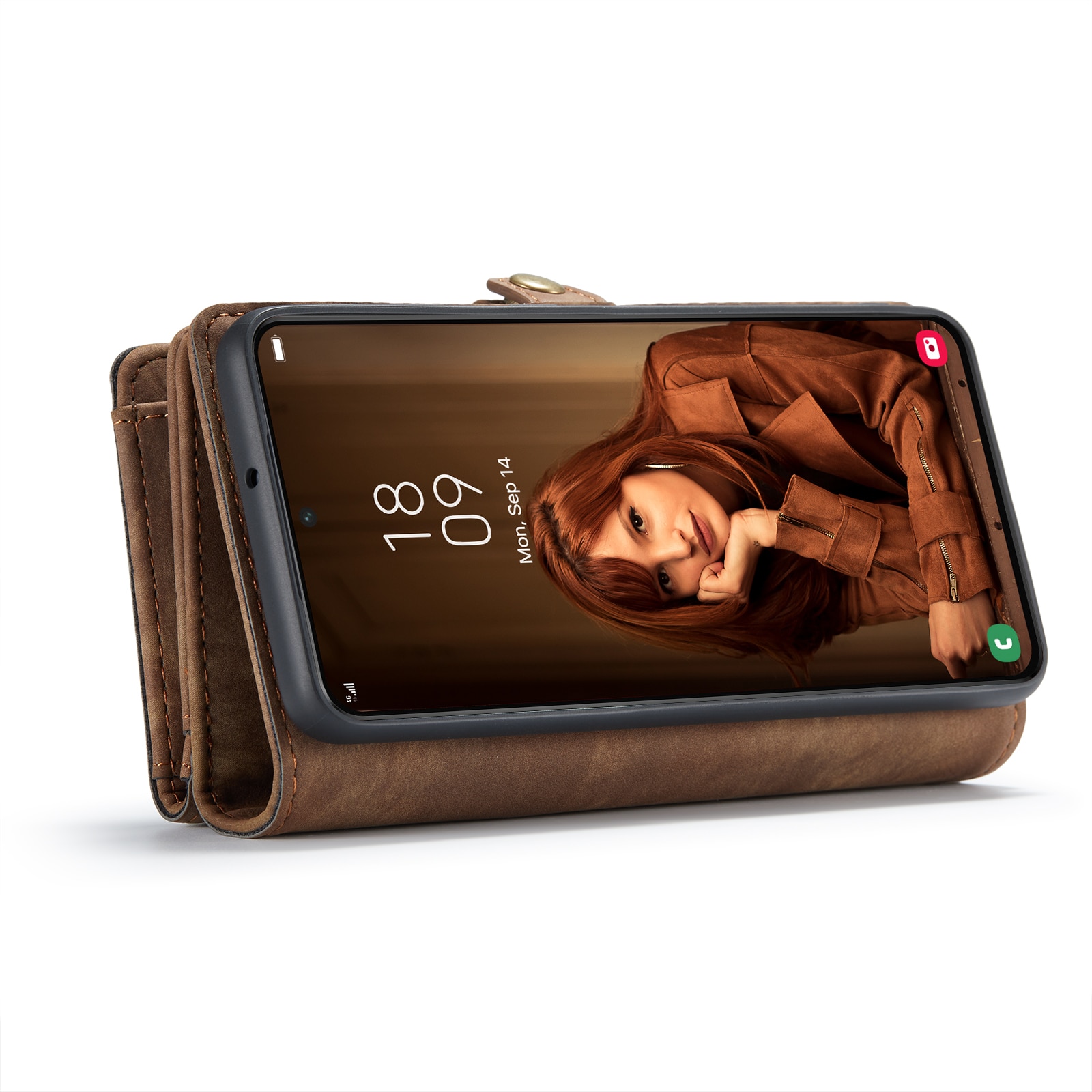 Samsung Galaxy S22 Multi-slot Wallet Case Brown