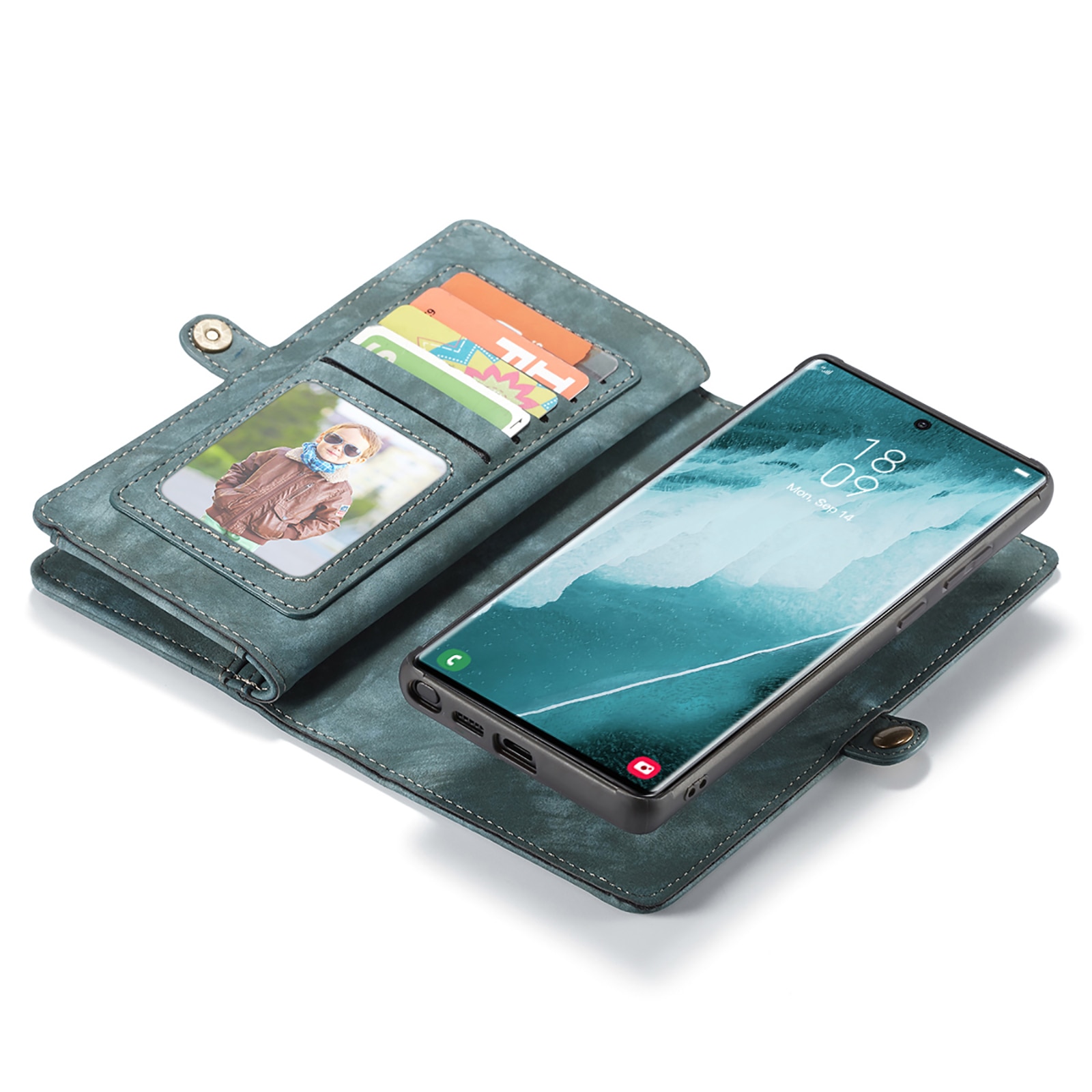 Samsung Galaxy S22 Ultra Multi-slot Wallet Case Blue