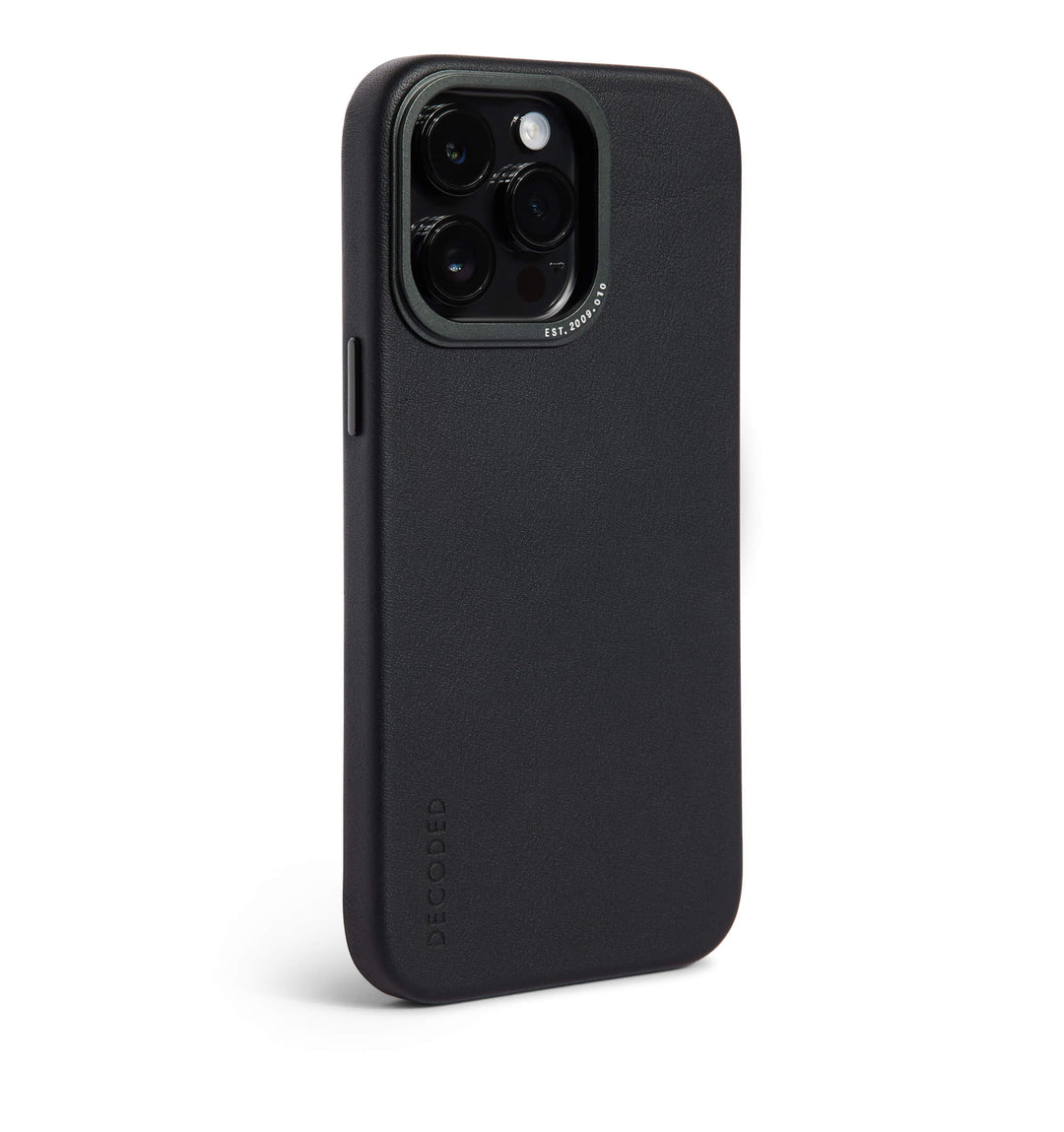 iPhone 14 Pro Leather Back Cover Black