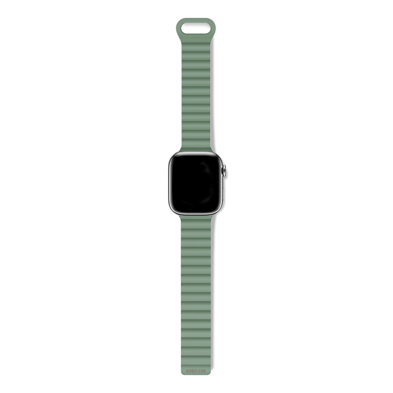 Silicone Traction Loop Strap Apple Watch 45mm Series 8 Sage Leaf