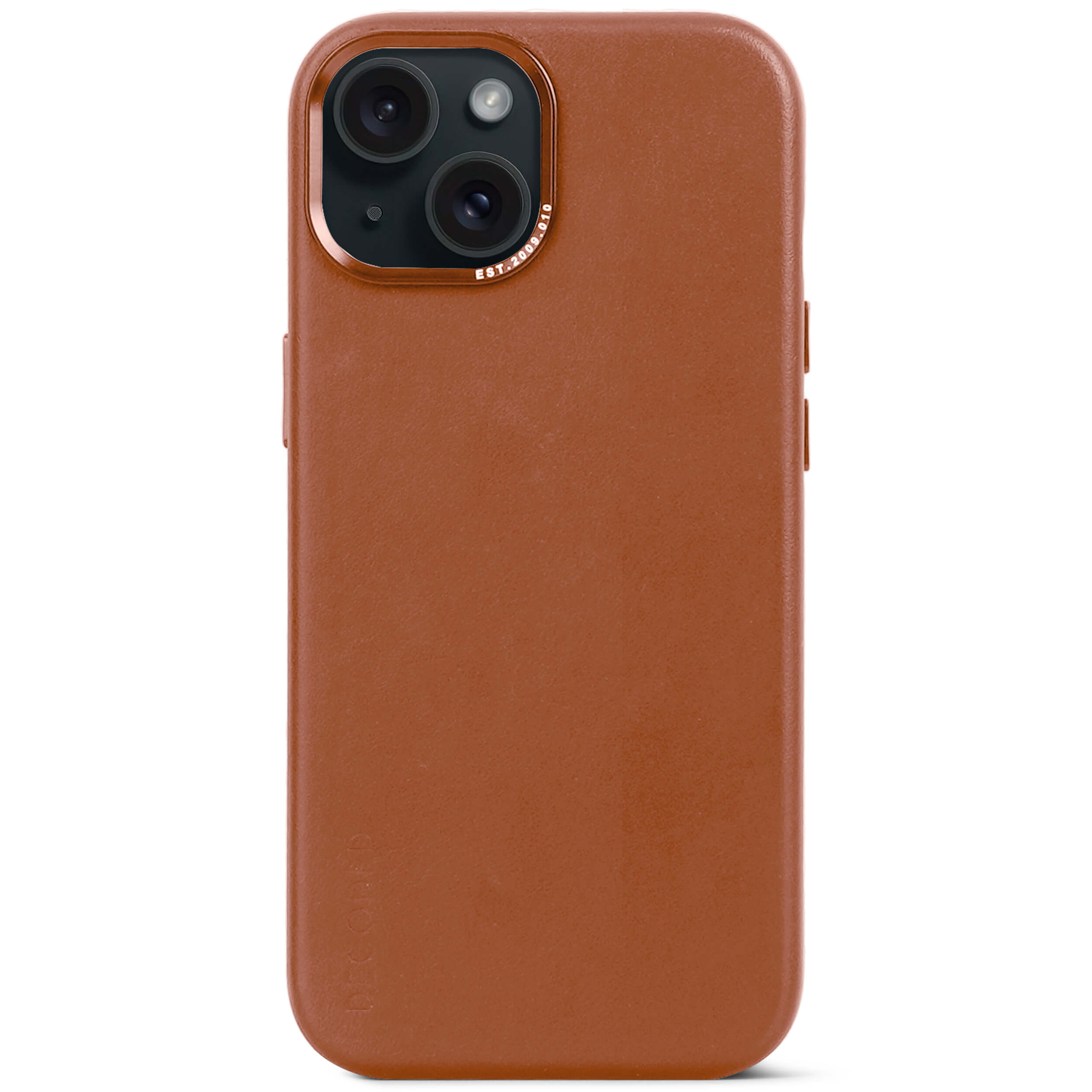 iPhone 15 Leather Back Cover Tan