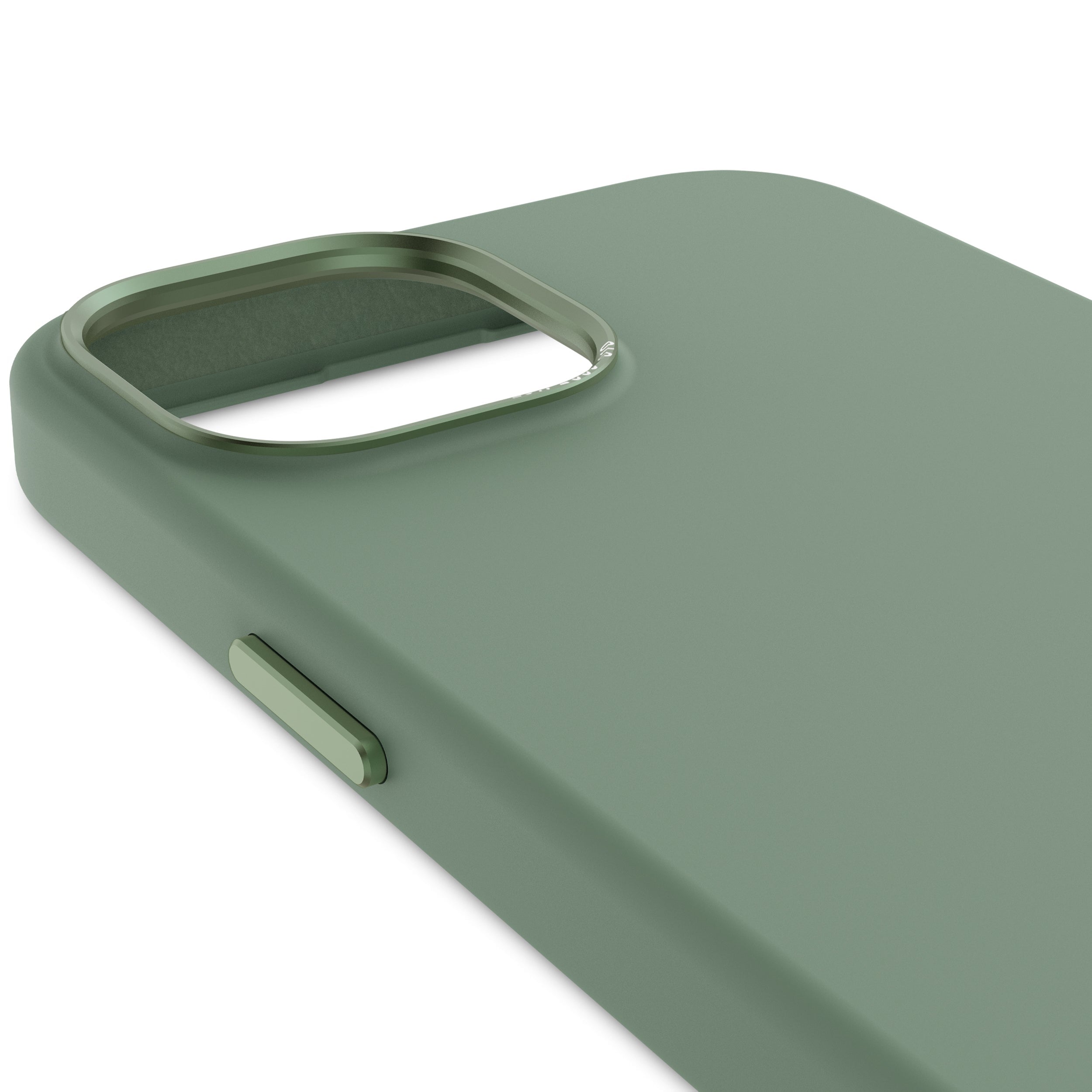 iPhone 15 AntiMicrobial Silicone Back Cover Sage Leaf