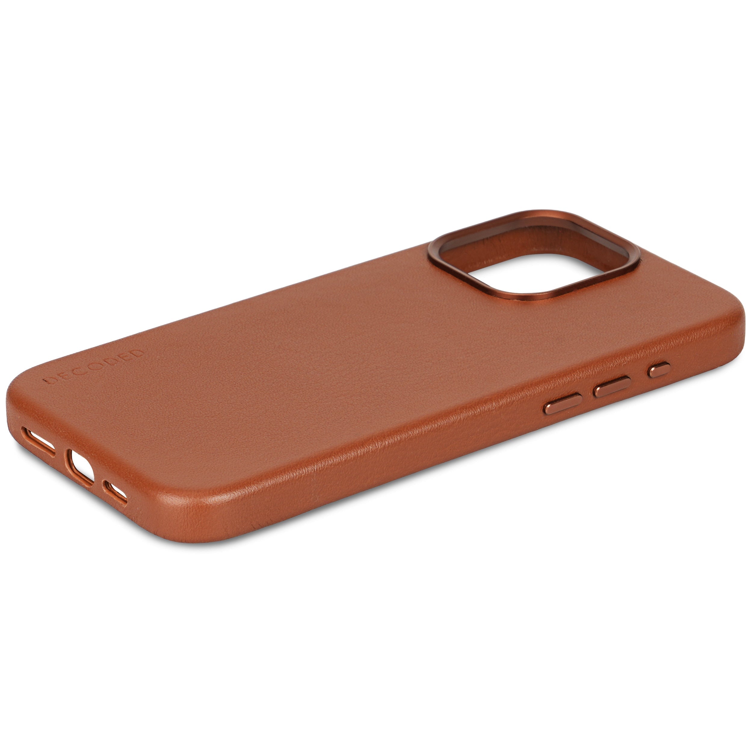 iPhone 15 Pro Leather Back Cover Tan