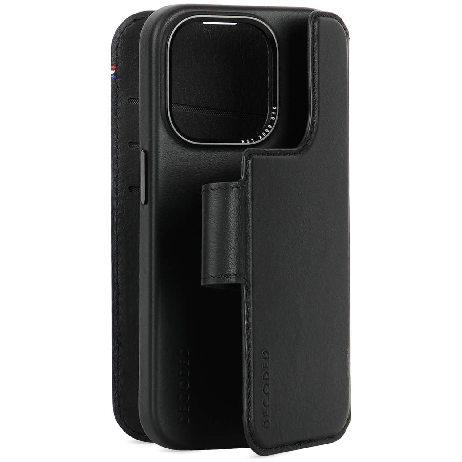 iPhone 15 Pro Detachable Wallet Leather Black