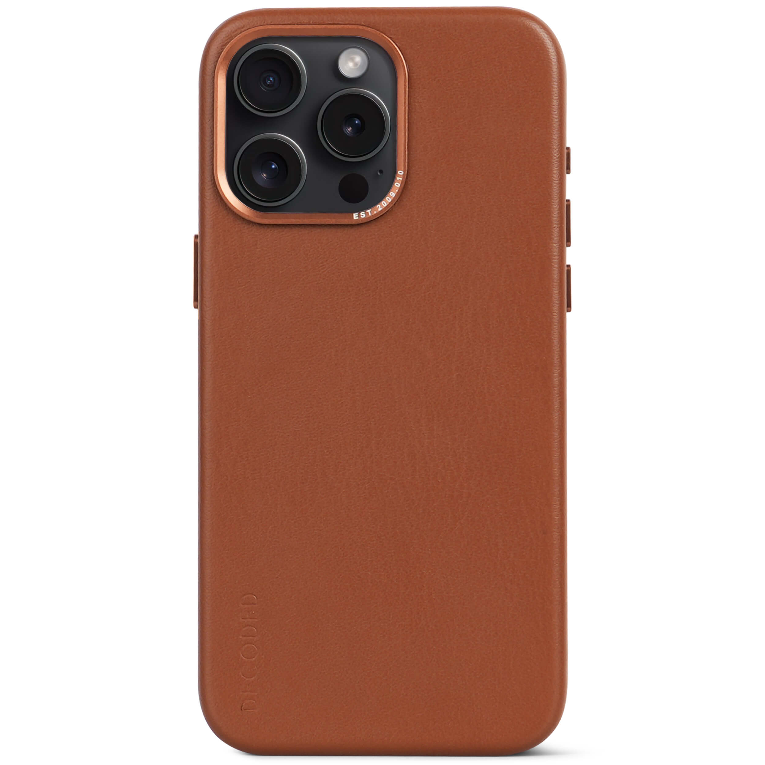 iPhone 15 Pro Max Leather Back Cover Tan