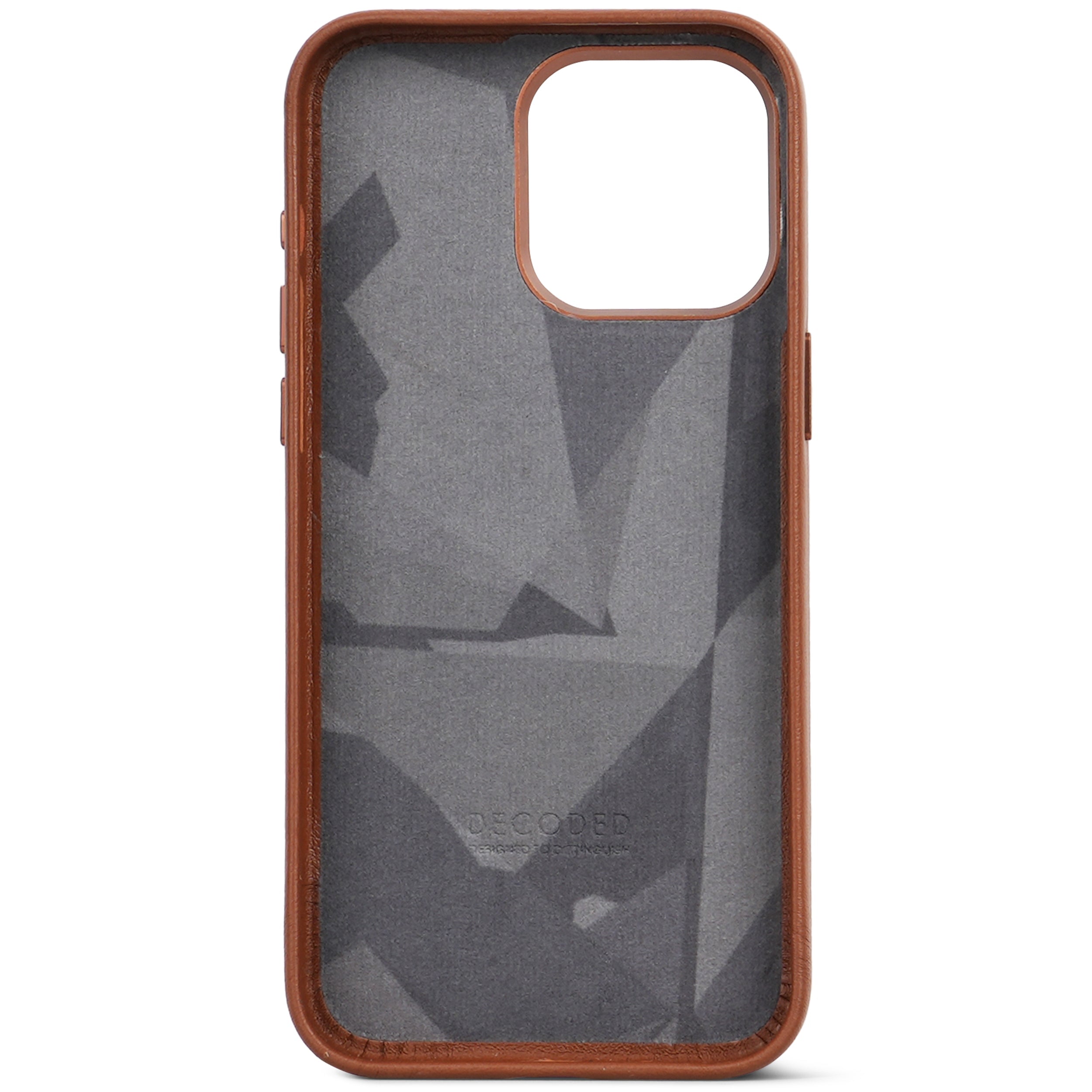 iPhone 15 Pro Max Leather Back Cover Tan