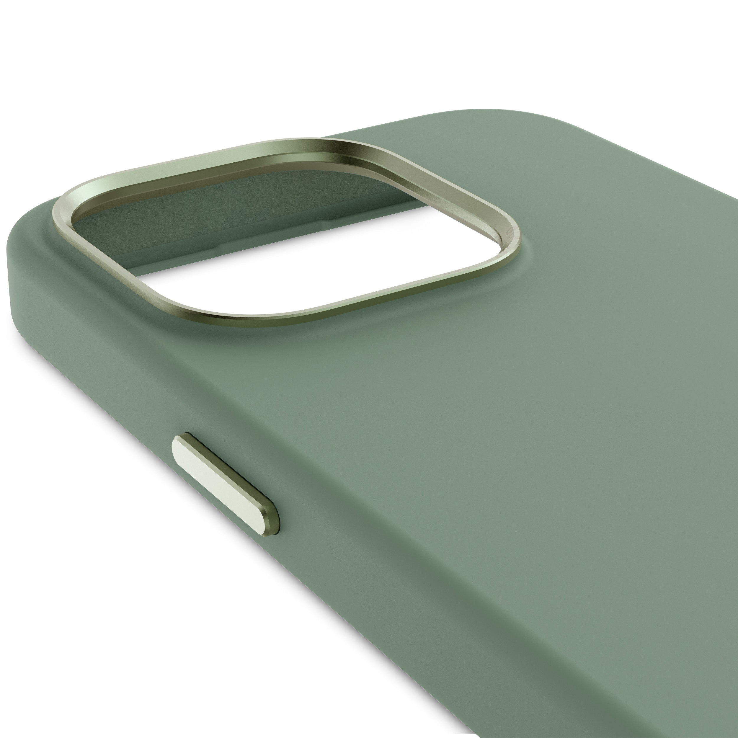 iPhone 15 Pro Max AntiMicrobial Silicone Back Cover Sage Leaf