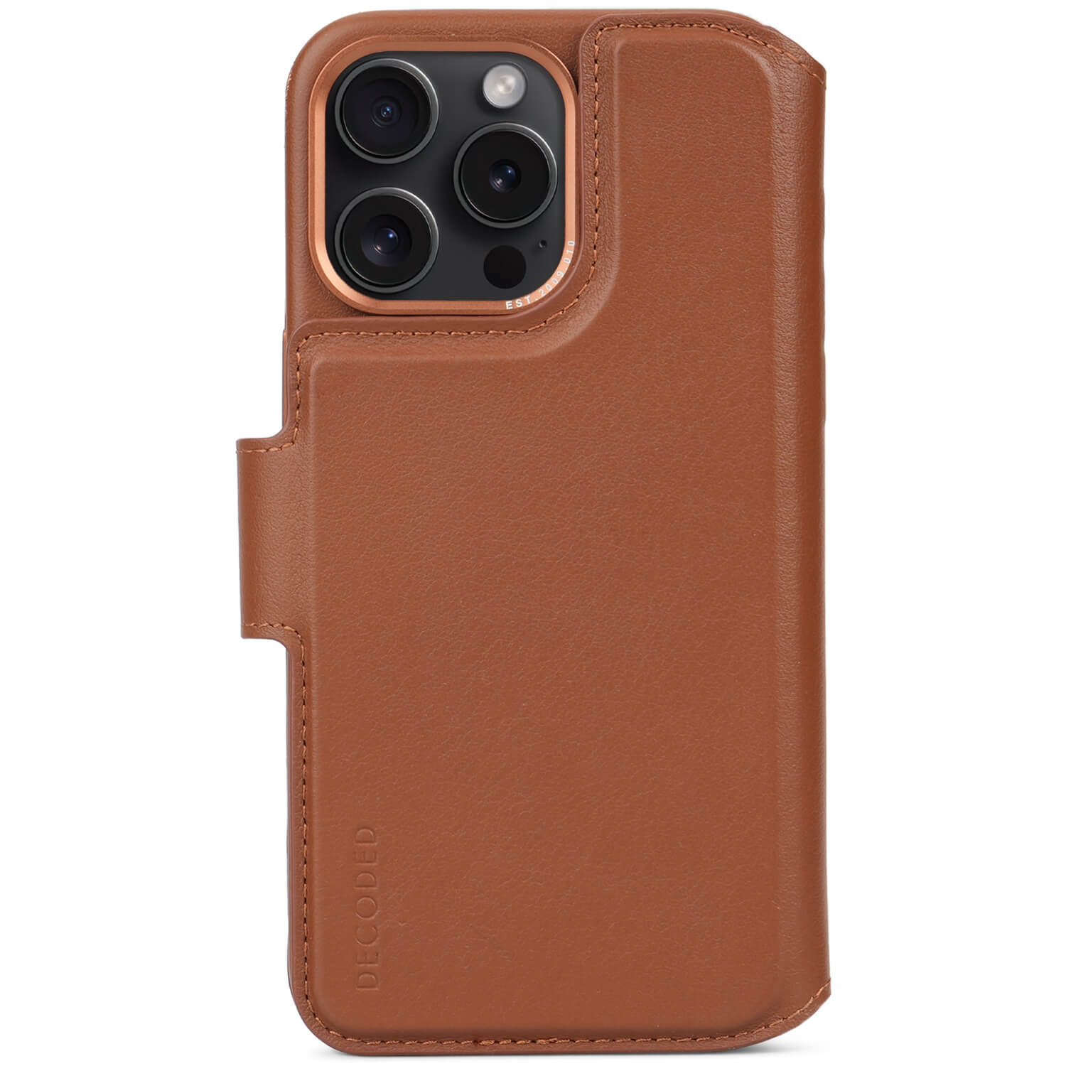 iPhone 15 Pro Max Detachable Wallet Leather Tan