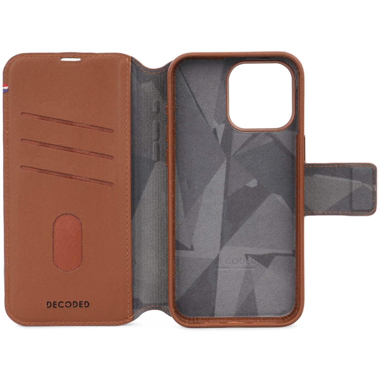 iPhone 15 Pro Max Detachable Wallet Leather Tan