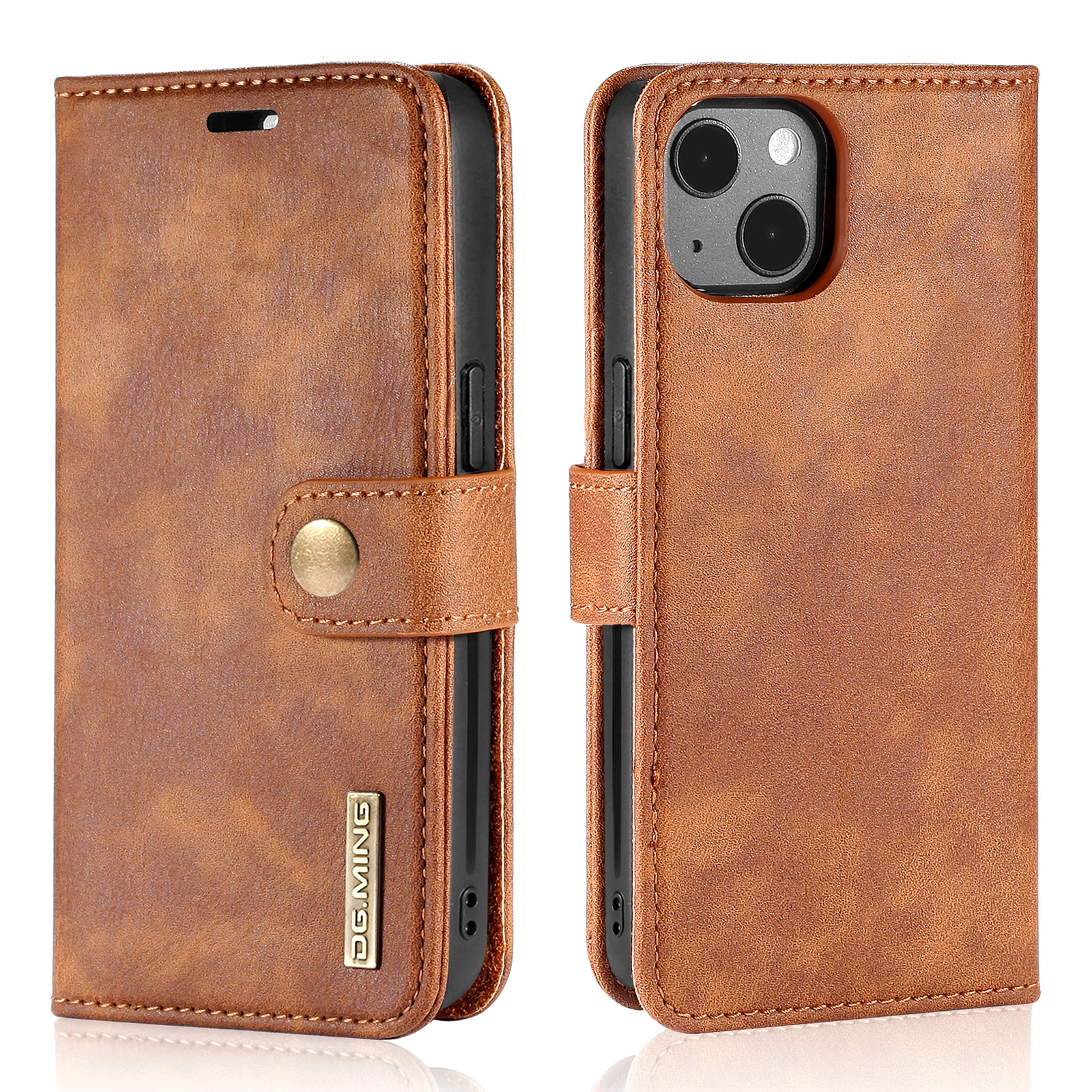 iPhone 13 Mini Magnet Wallet Cognac