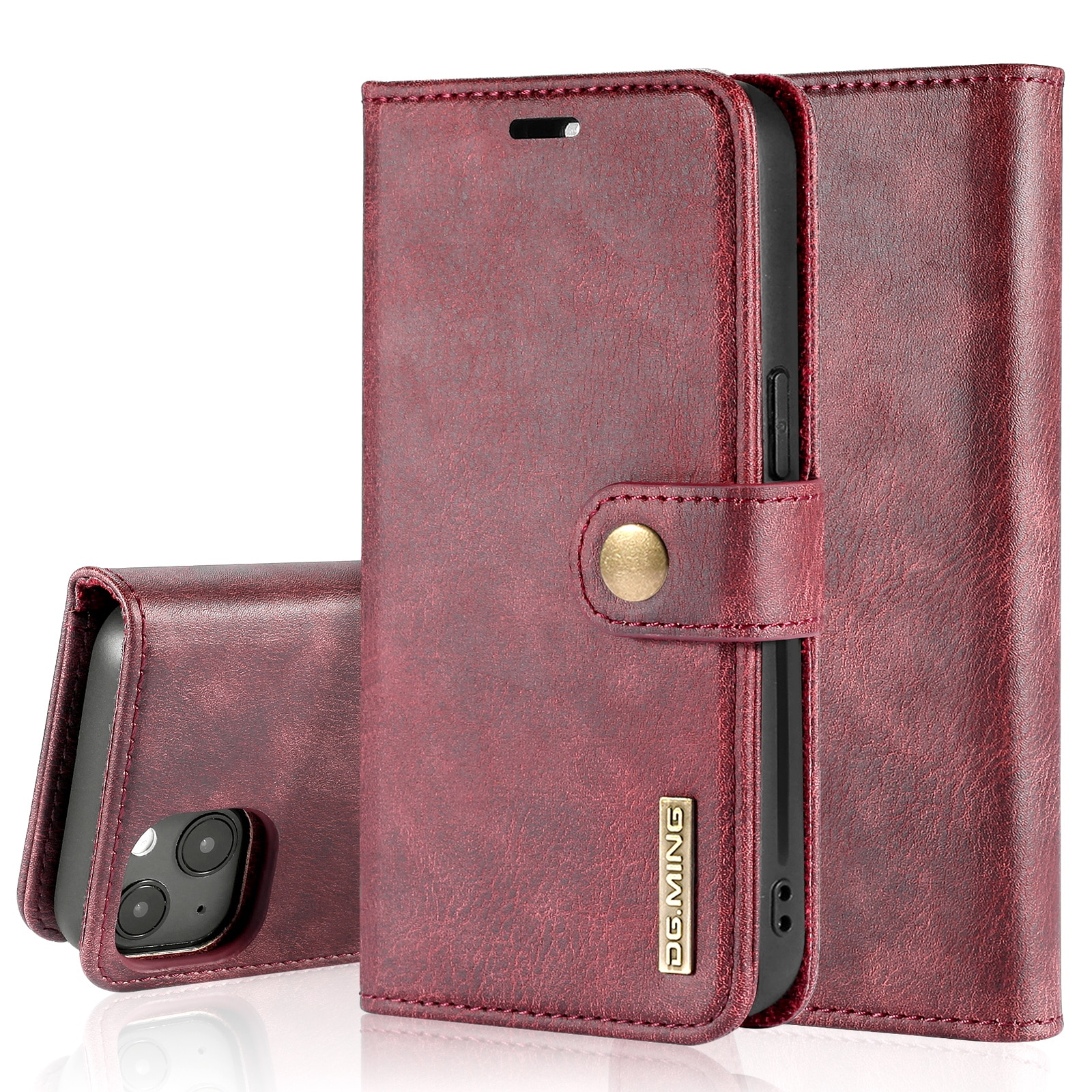 iPhone 14 Plus Magnet Wallet Red