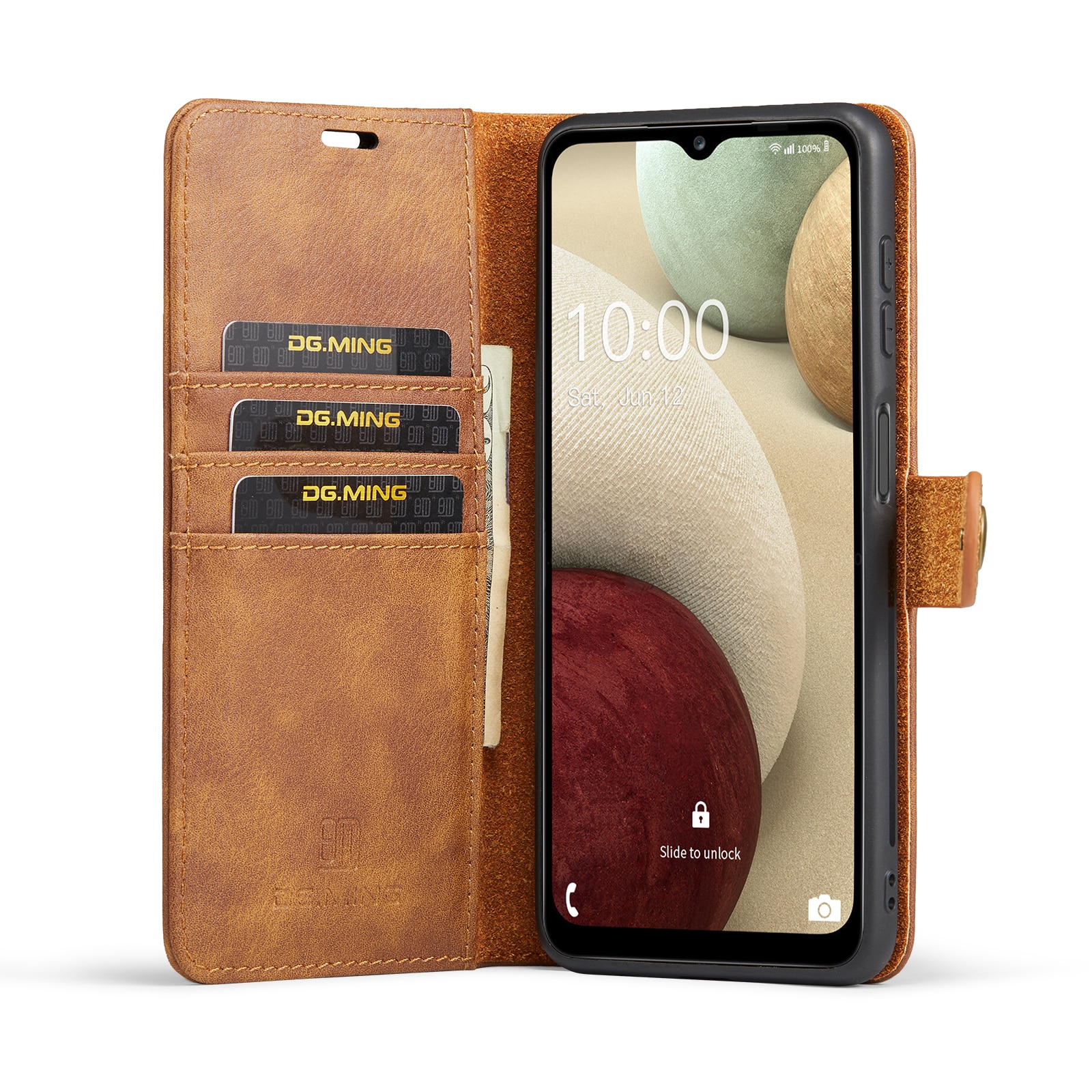 Samsung Galaxy A14 Magnet Wallet Cognac