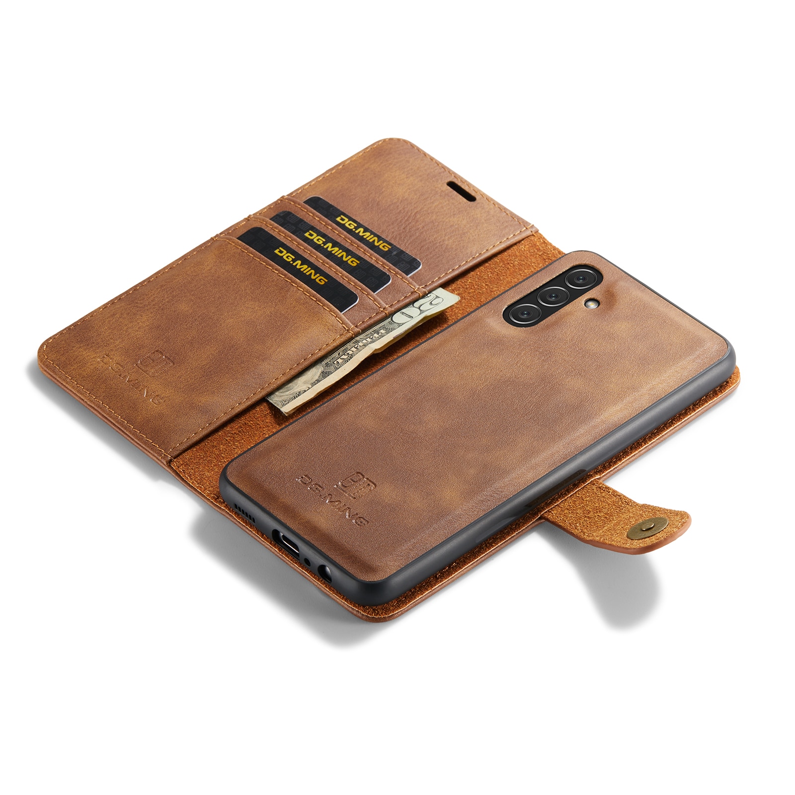 Samsung Galaxy A14 Magnet Wallet Cognac