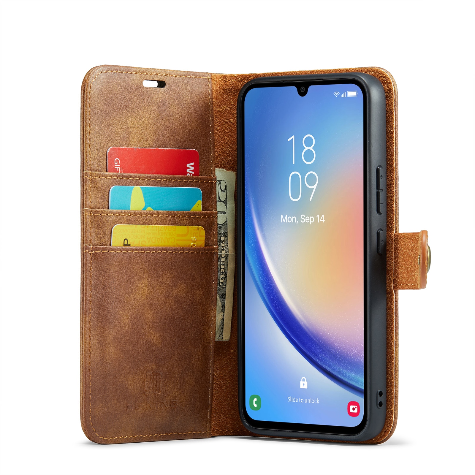 Samsung Galaxy A34 Magnet Wallet Cognac