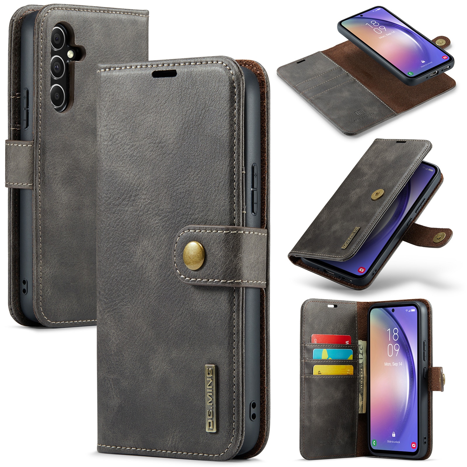 Samsung Galaxy A54 Magnet Wallet Brown