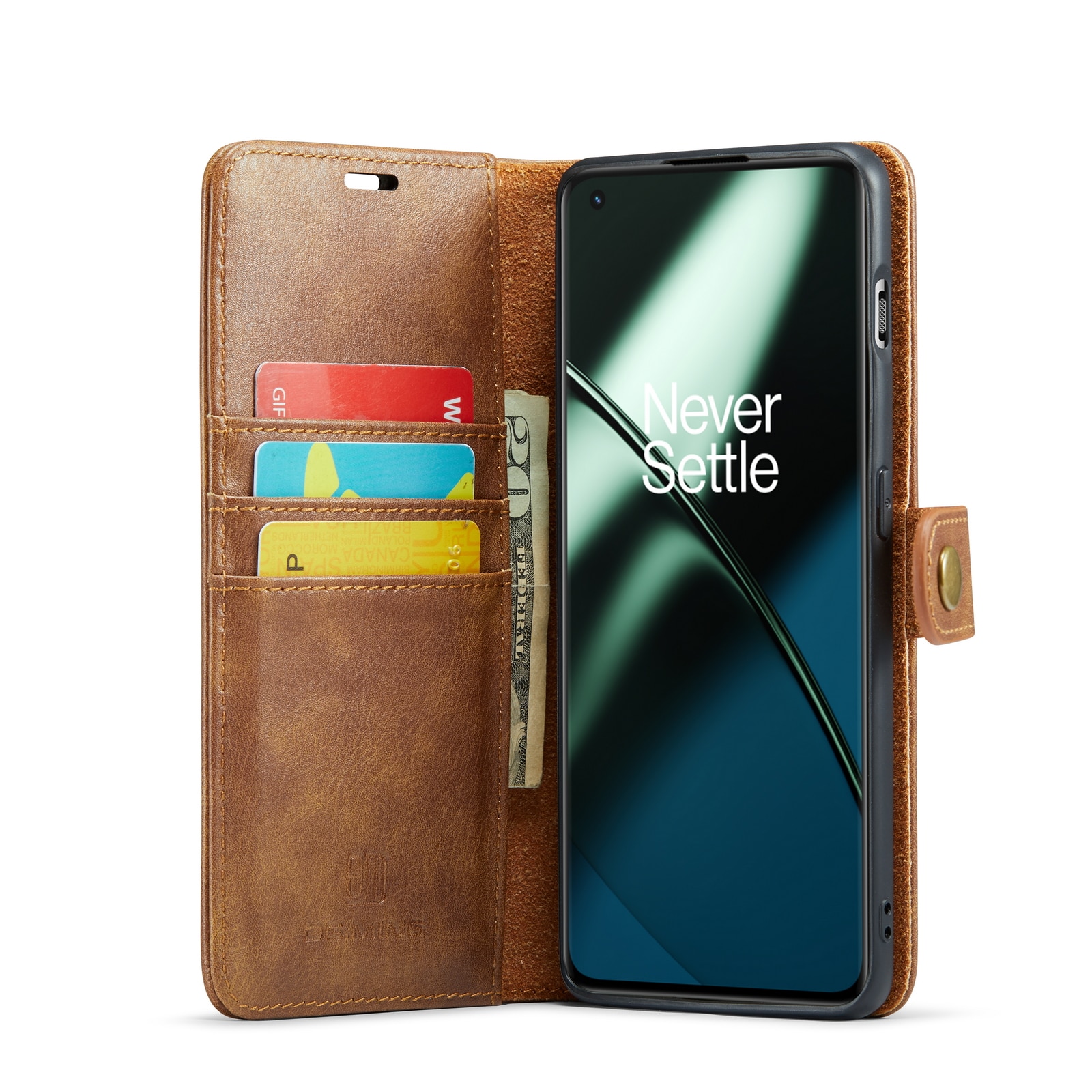 OnePlus 11 Magnet Wallet Cognac