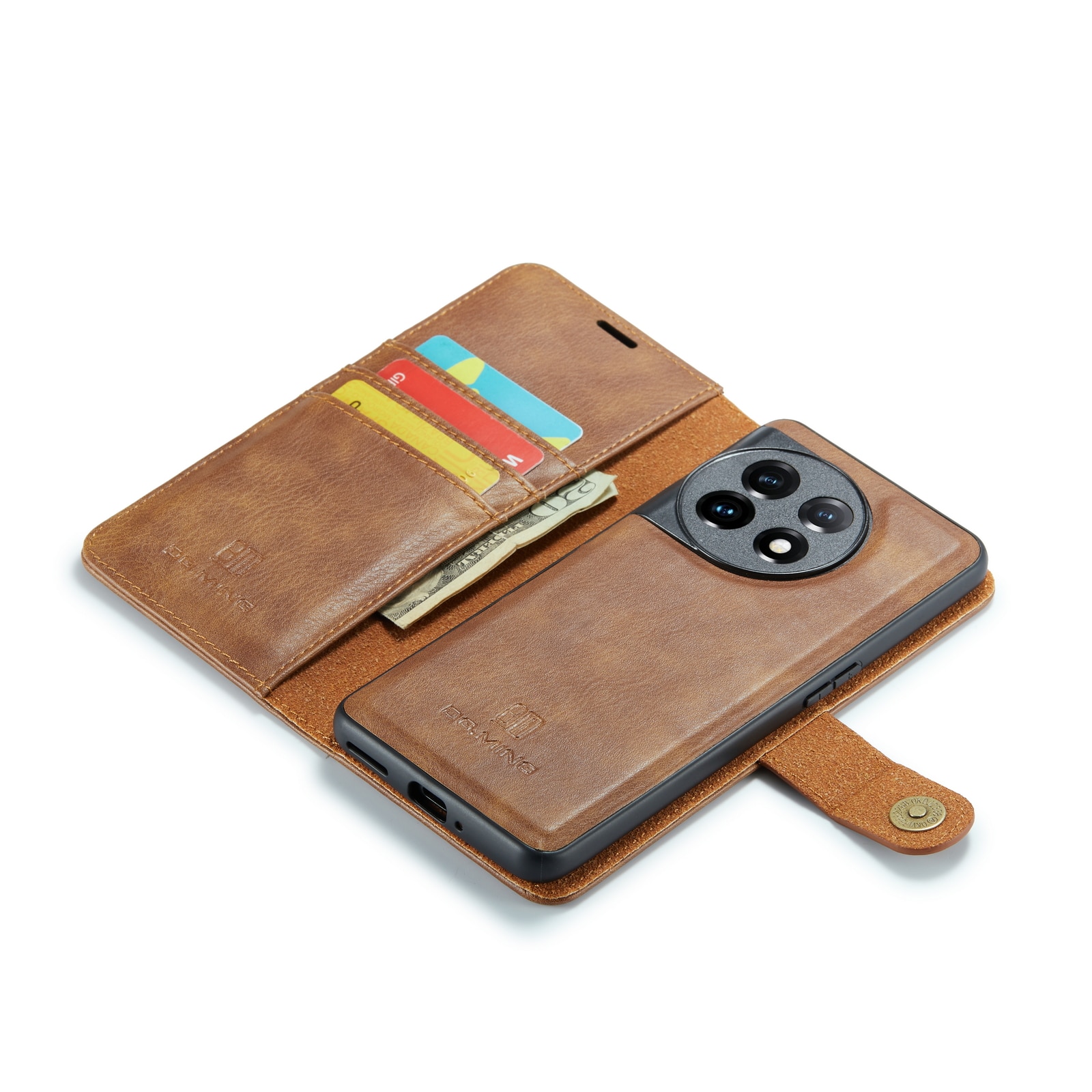  OnePlus 11 Magnet Wallet Cognac