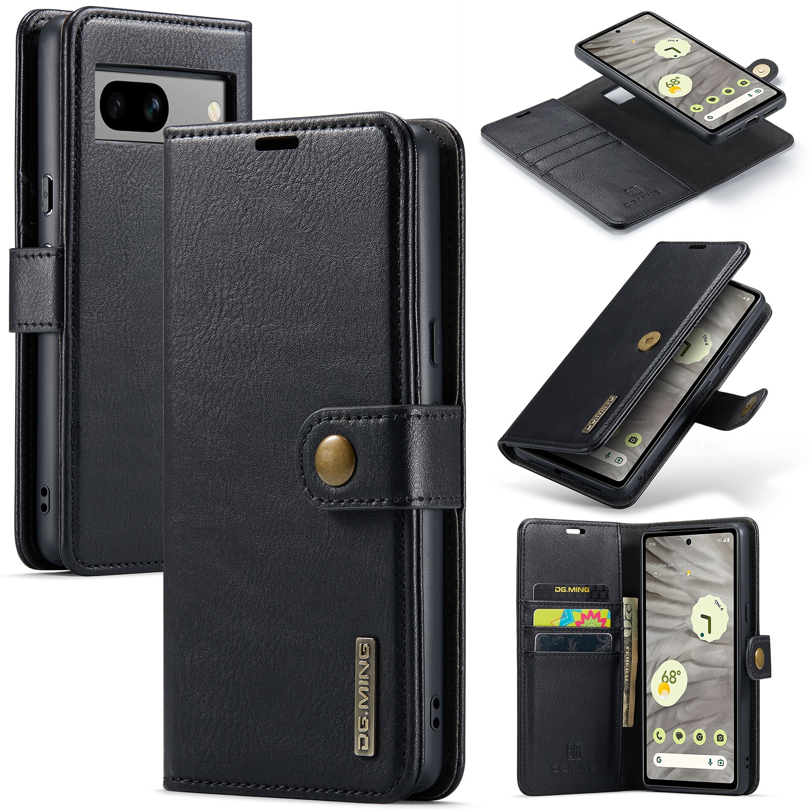 Google Pixel 7a Magnet Wallet Black