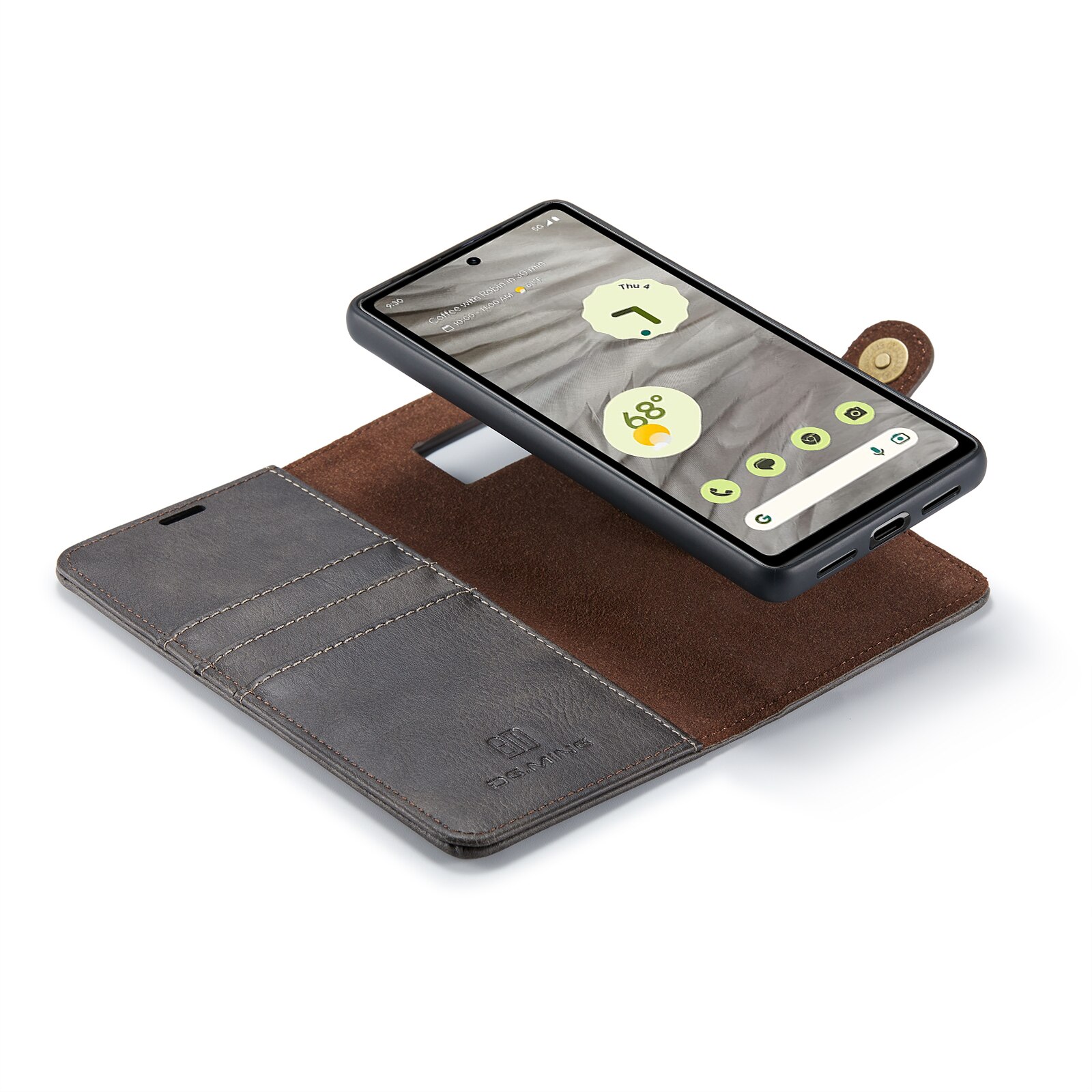 Google Pixel 7a Magnet Wallet Brown