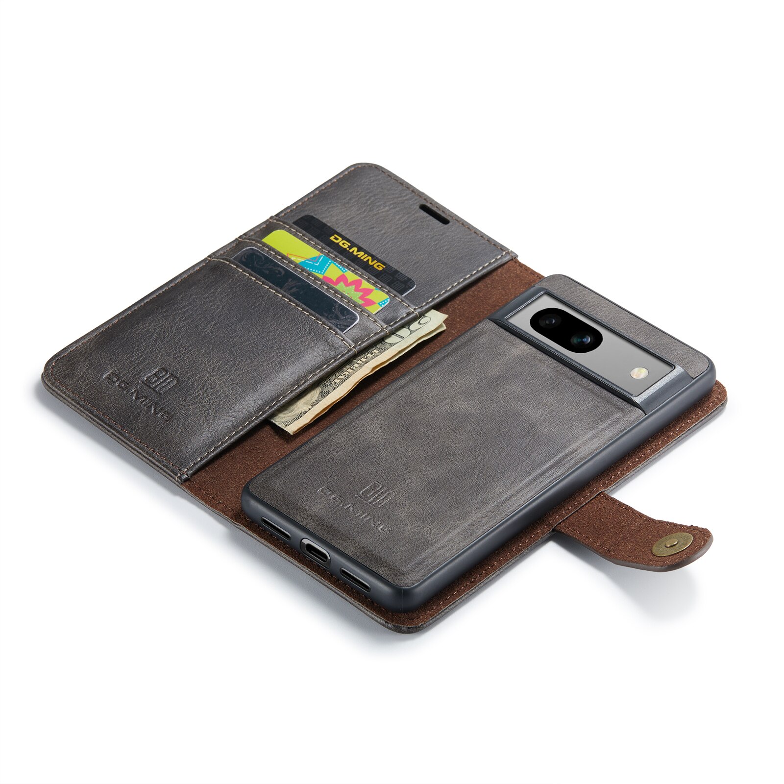 Google Pixel 7a Magnet Wallet Brown